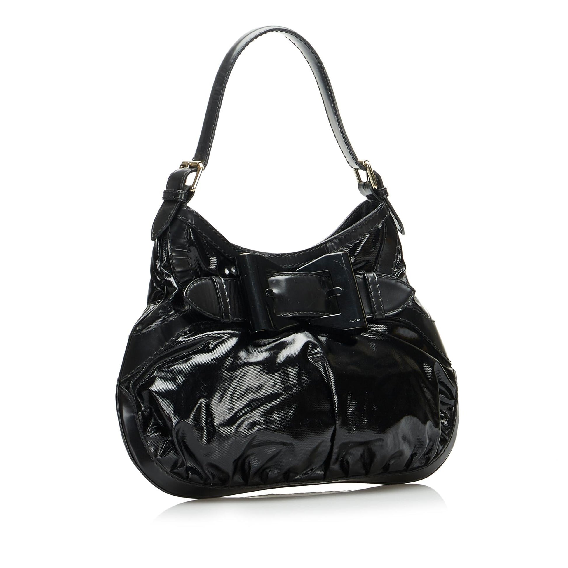 Gucci Dialux Queen SHG-CKgNIL Canvas Black Medium Shoulder Bag