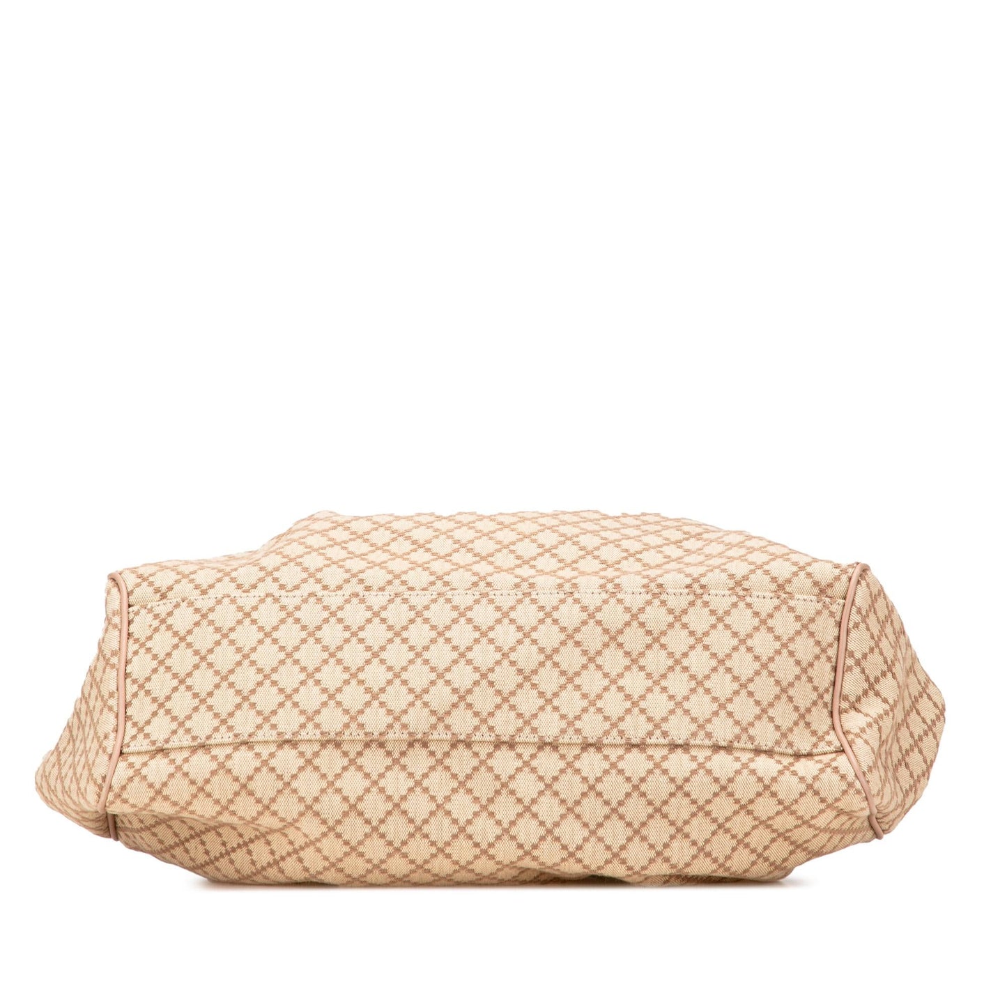 Gucci Diamante Sukey Canvas Calf Brown Medium Tote Bag