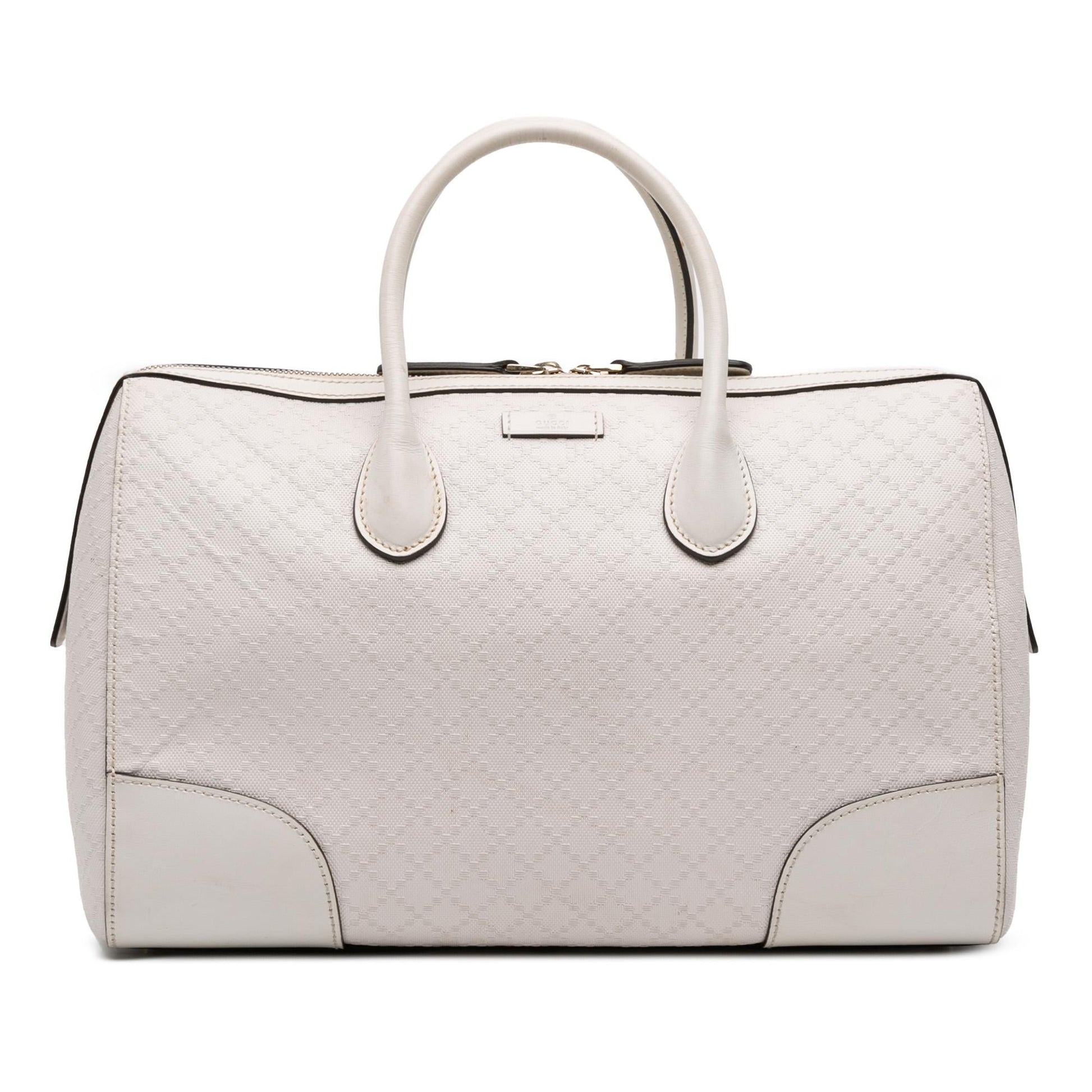 Gucci Diamante Boston Leather Medium Travel Bag