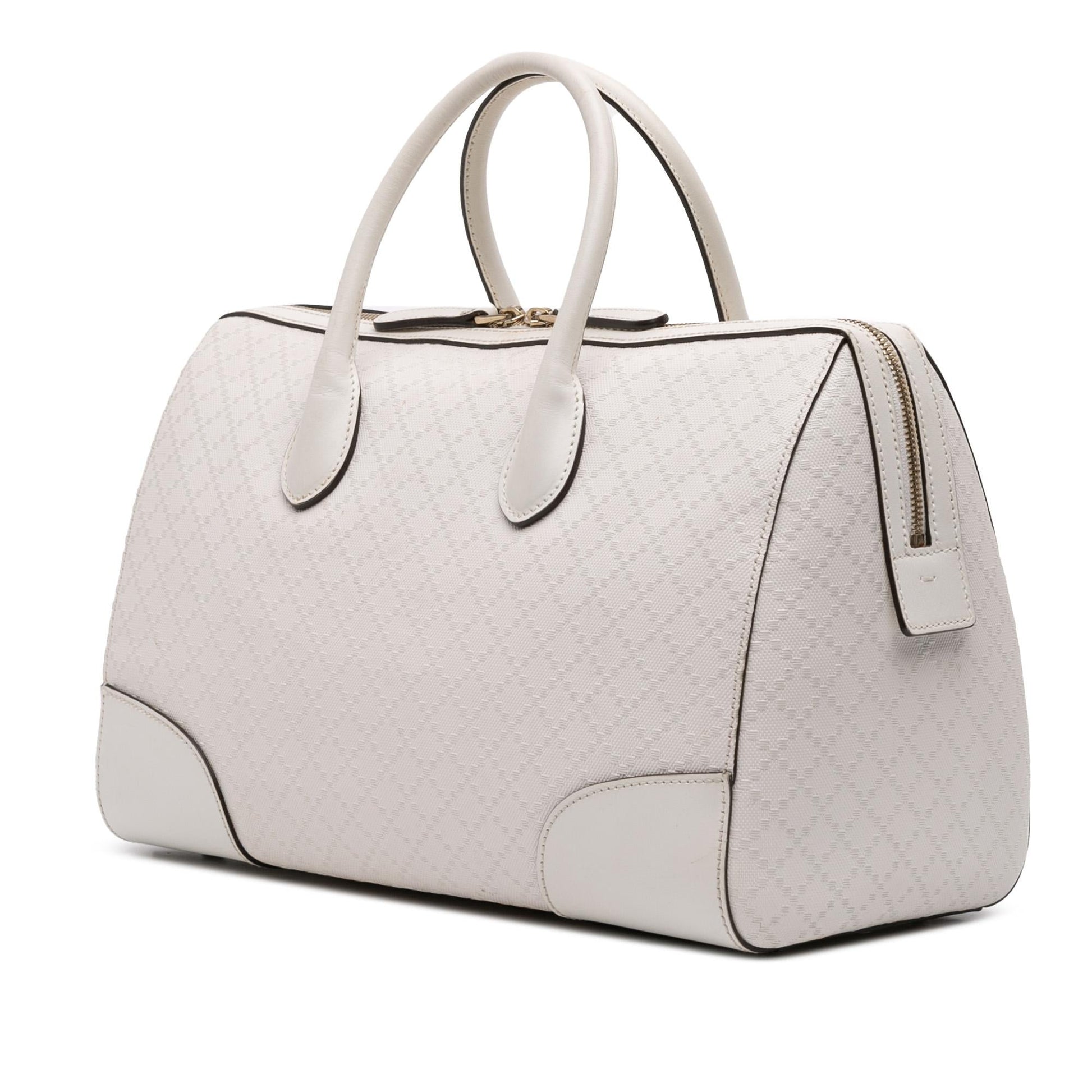 Gucci Diamante Boston Leather Medium Travel Bag