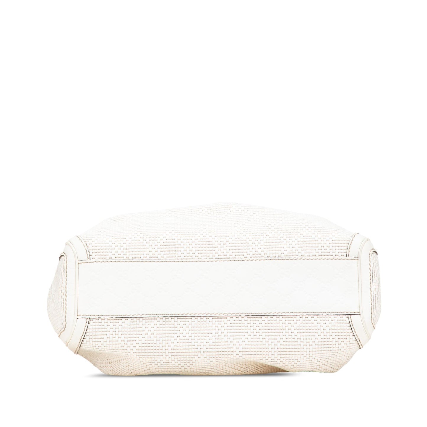 Gucci Diamante Sukey Raffia Calf White Medium Tote Bag Tote 2