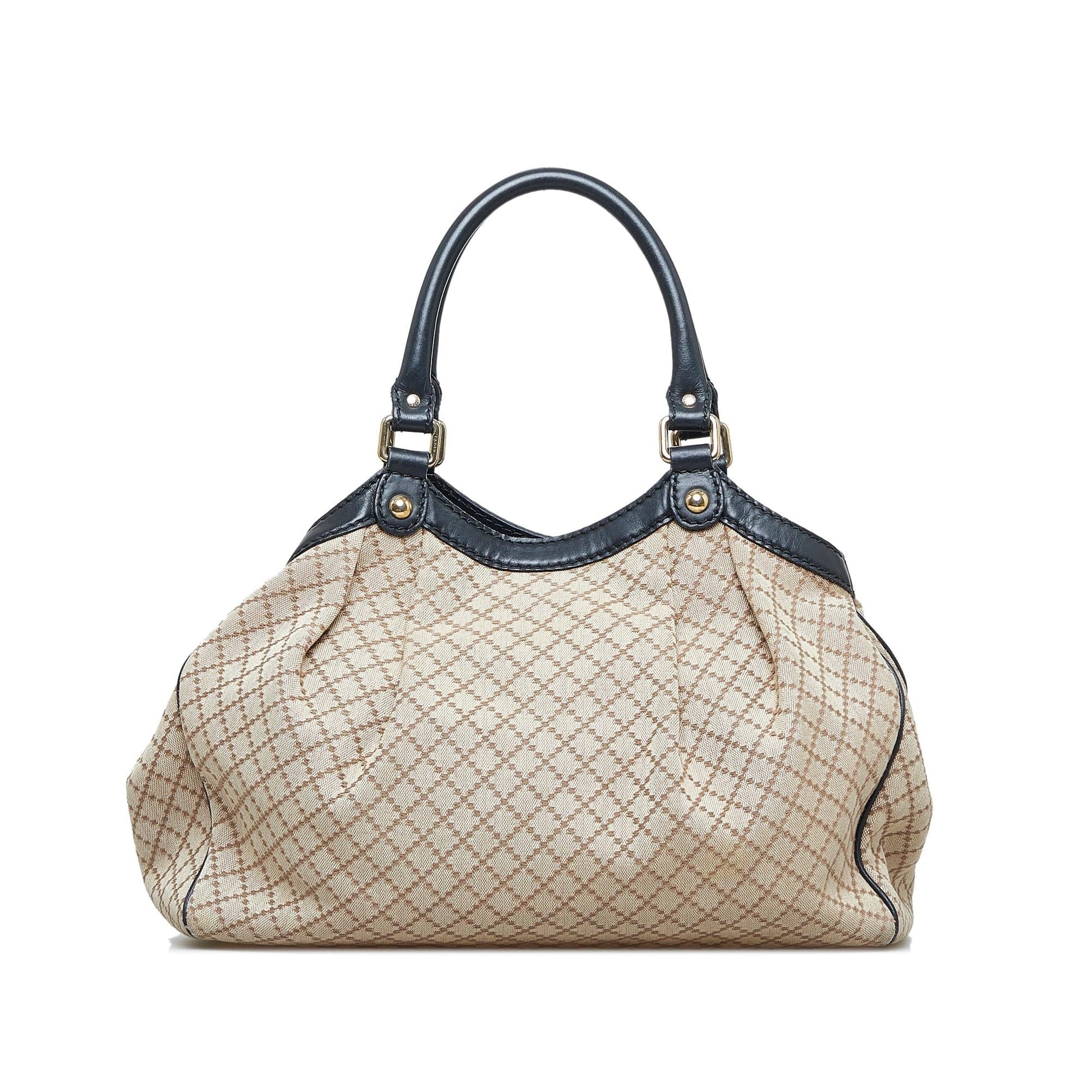 Gucci Diamante Sukey SHG-XJtytz Canvas Brown Medium Tote Bag