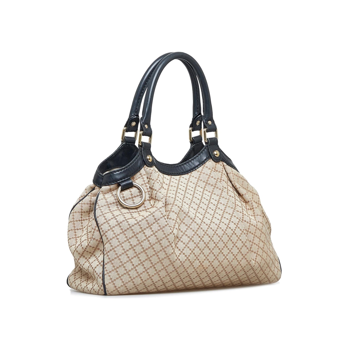 Gucci Diamante Sukey SHG-XJtytz Canvas Brown Medium Tote Bag