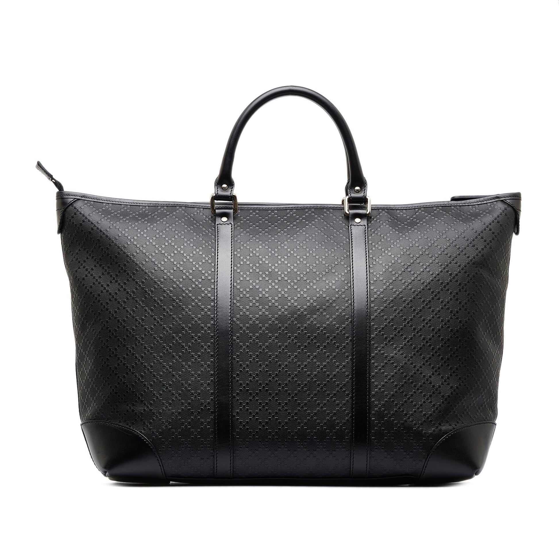 Gucci Diamante SHG-MF70Q4 Canvas Black Medium Tote Bag