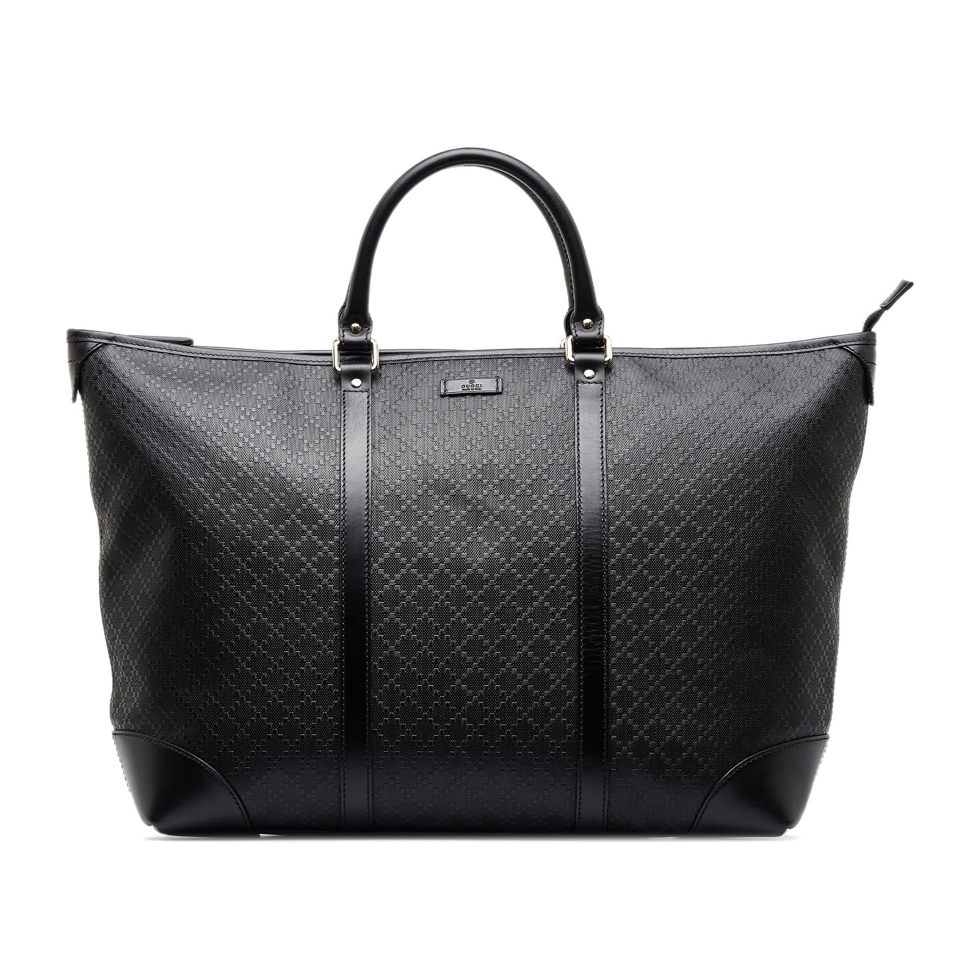Gucci Diamante SHG-MF70Q4 Canvas Black Medium Tote Bag