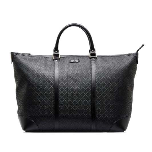 Gucci Diamante SHG-MF70Q4 Canvas Black Medium Tote Bag