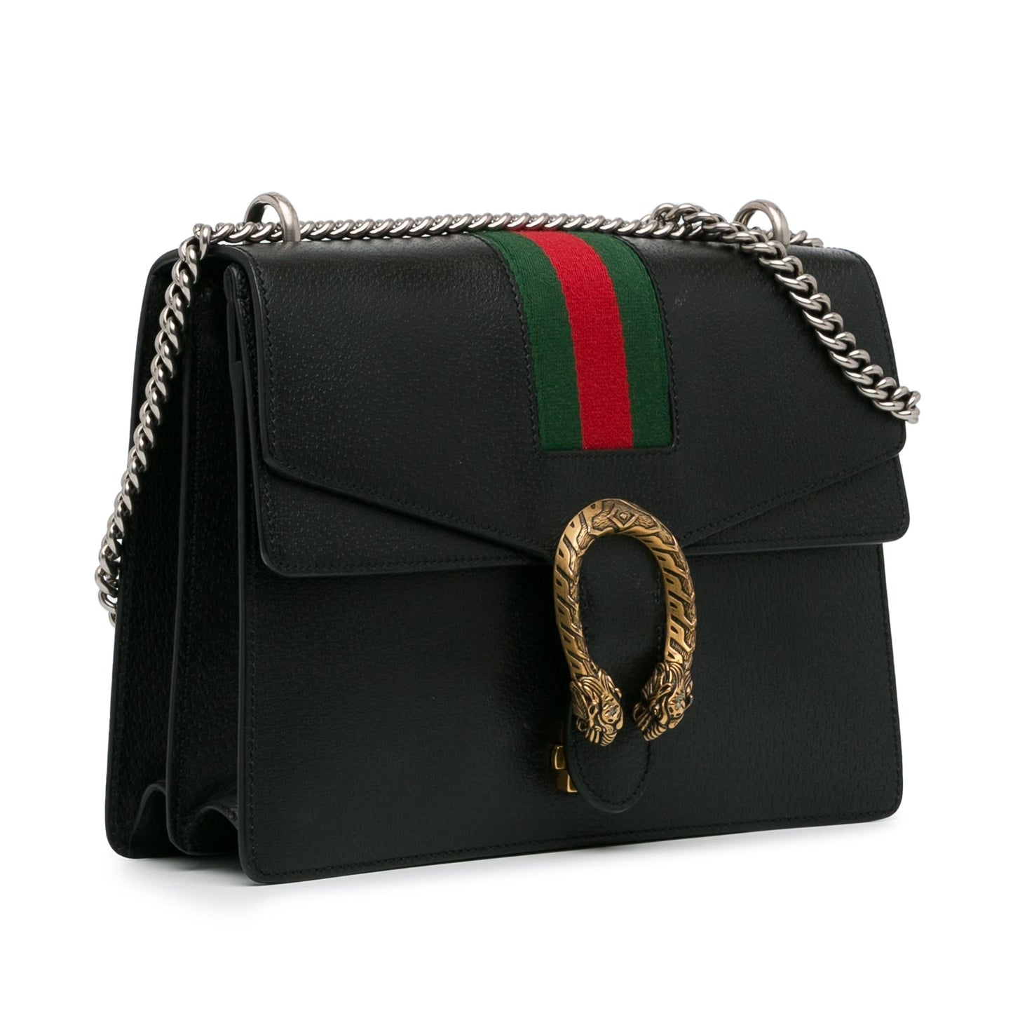 Gucci Dionysus Web SHG-E9zU0Z Calf Black Medium Shoulder Bag