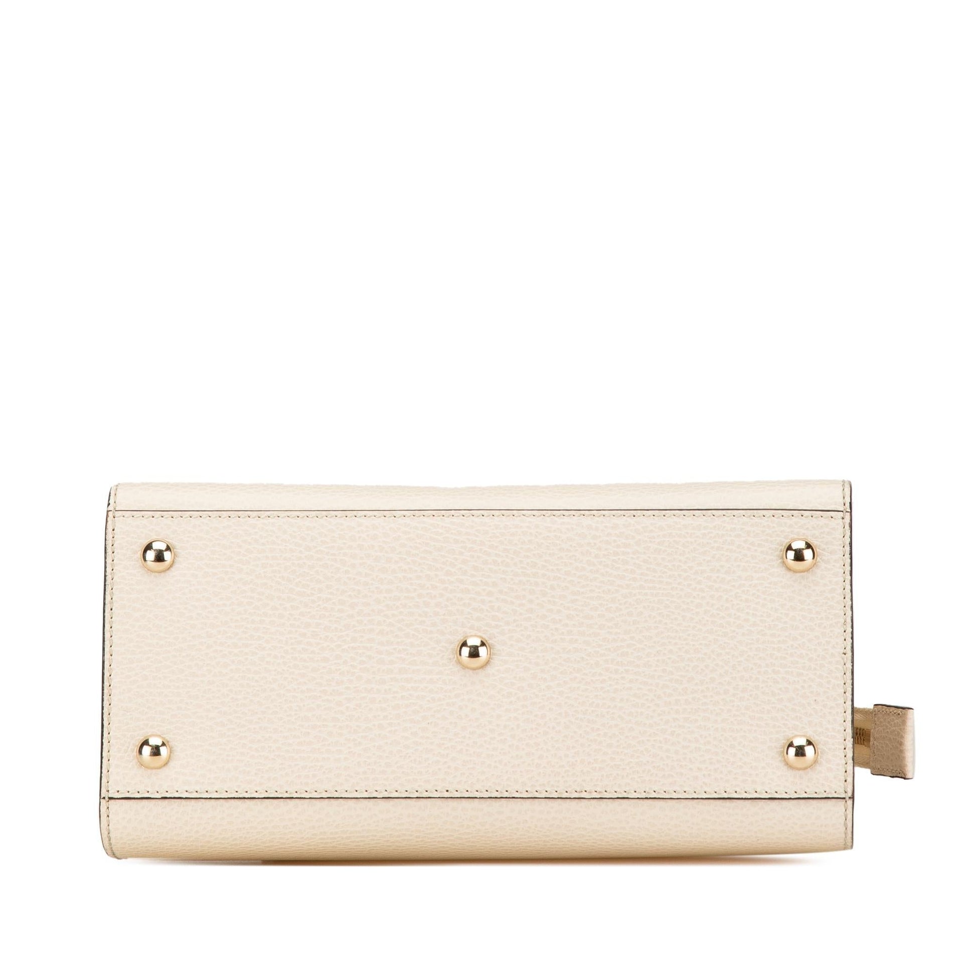 Gucci Dollar Soho Calf White Medium Satchel Bag Satchel 1