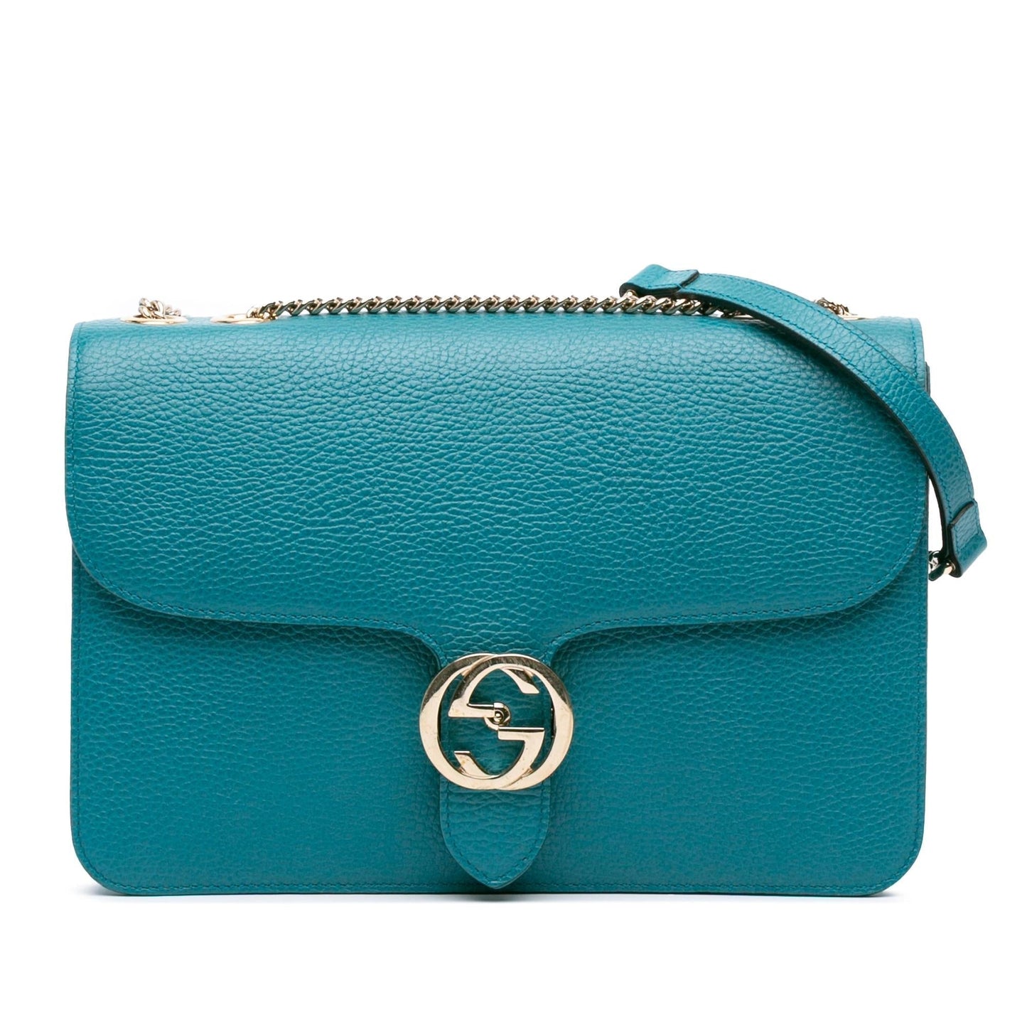 Gucci Dollar Interlocking G Calfskin Medium Crossbody Bag