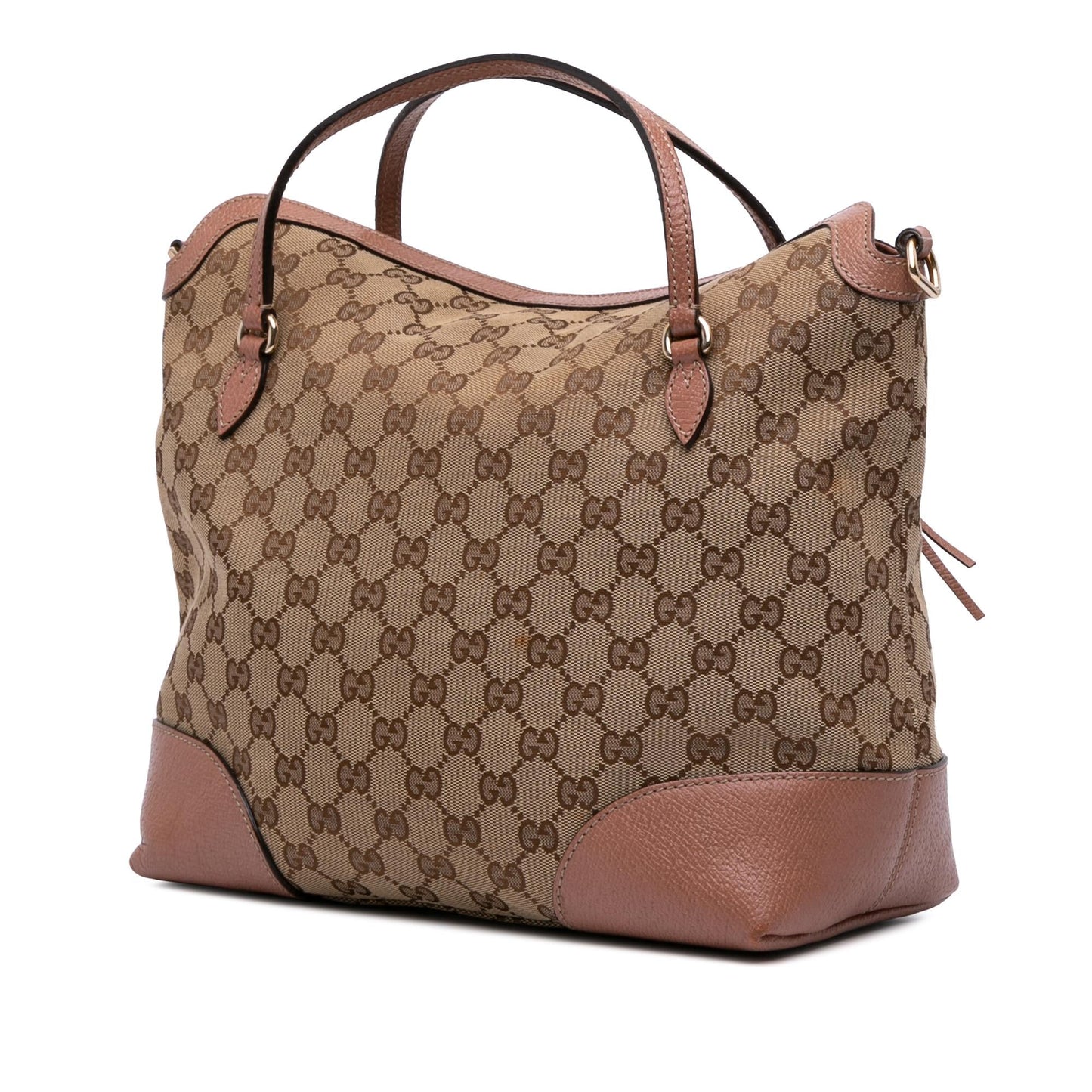 Gucci GG Bree Canvas Brown Medium Satchel Bag