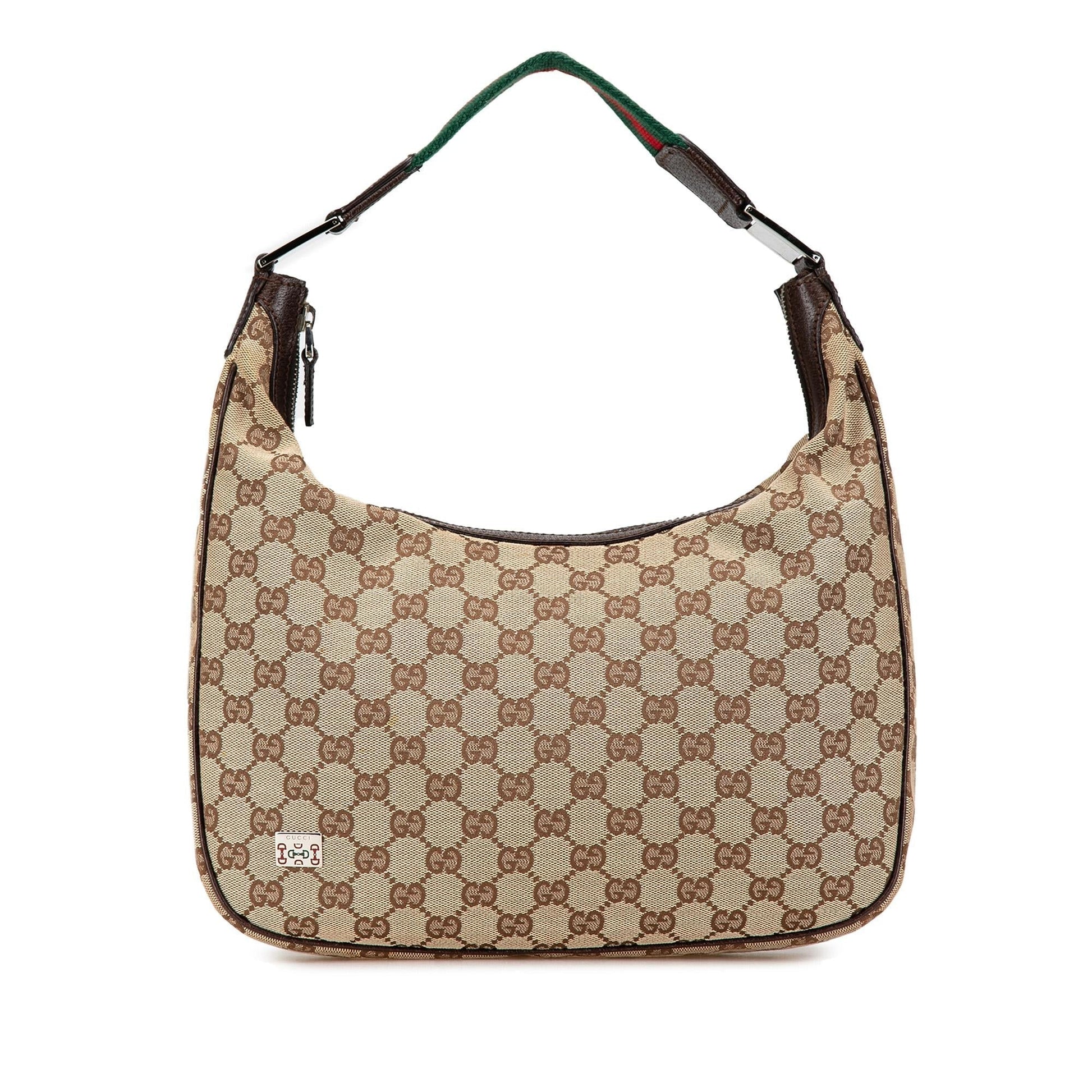 Gucci GG Pop Canvas Calf Brown Medium Shoulder Bag