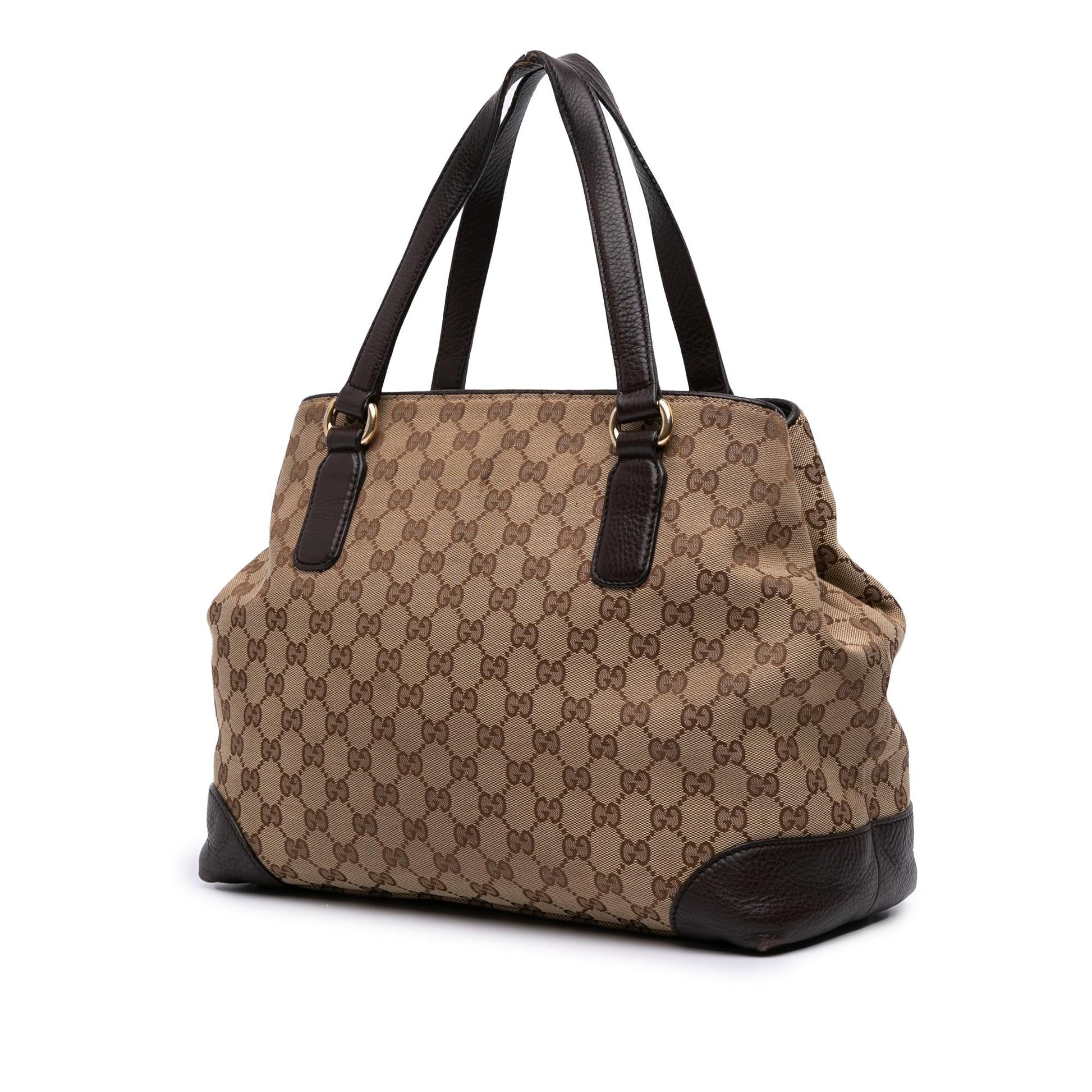 Gucci GG Web Dressage Canvas Medium Tote Bag