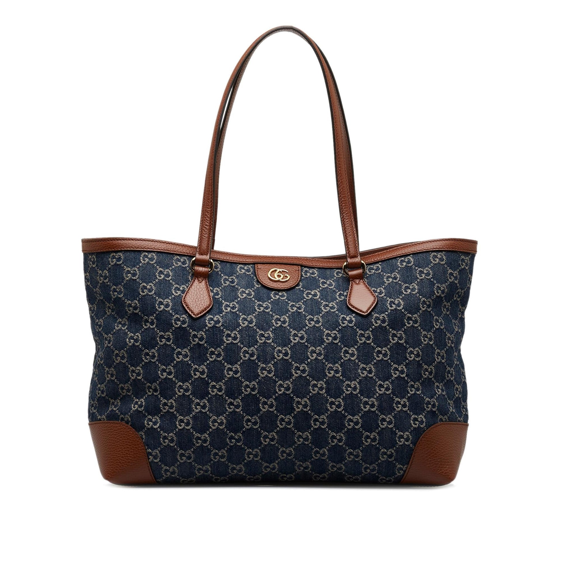 Gucci GG Ophidia Shopping SHG-60iLA3 Denim Blue Medium Tote Bag