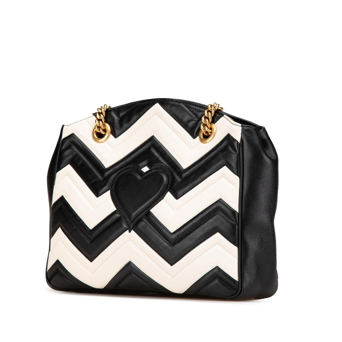 Gucci GG Marmont Chain Matelasse Leather Calf Black Shoulder Bag