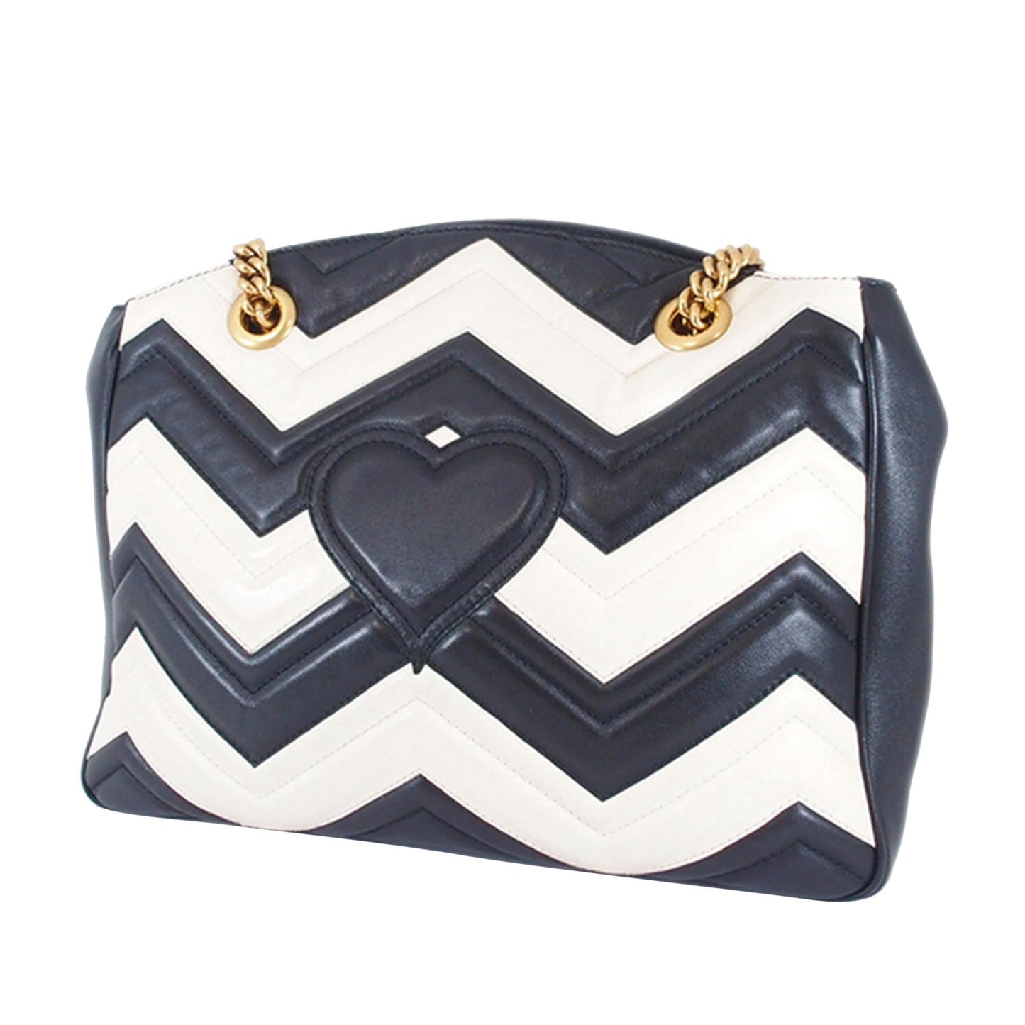 Gucci GG Marmont SHG Calf Black Medium Shoulder Bag