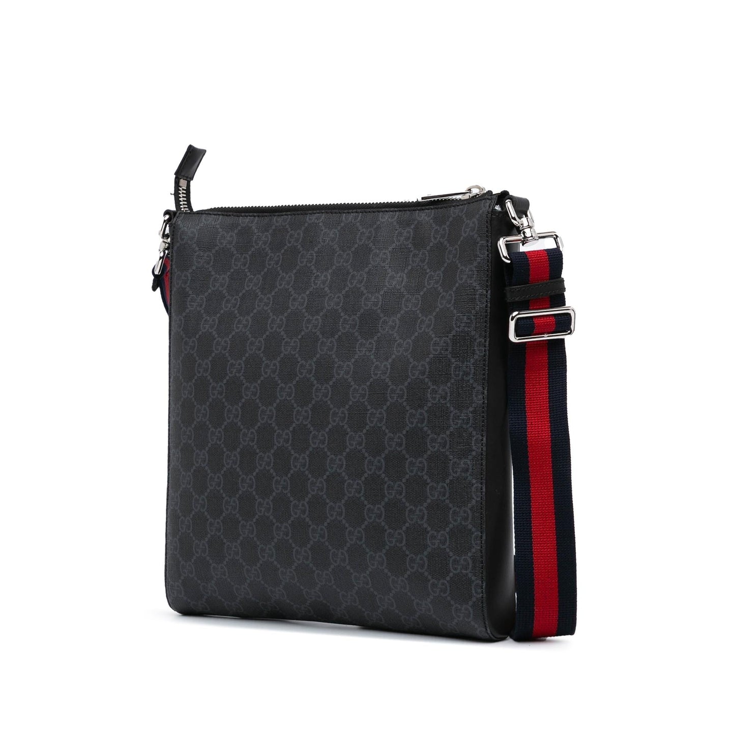 Gucci GG Supreme SHG-f3rHKp Canvas Black Medium Crossbody Bag