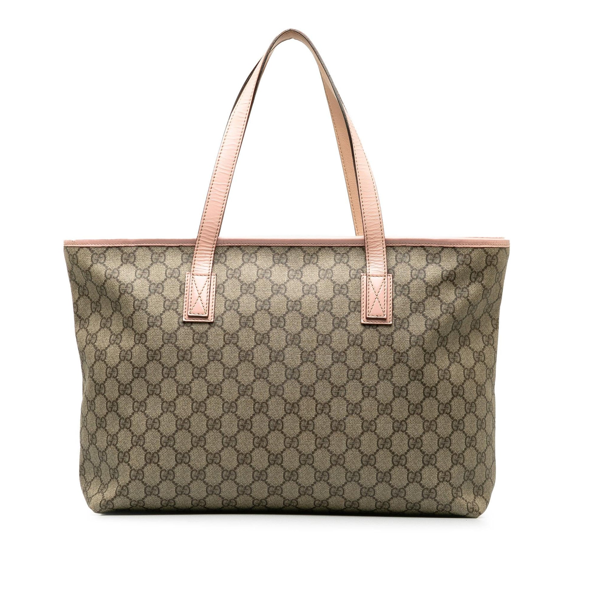 Gucci GG Supreme Joy SHG-ixUnKe Canvas Brown Medium Tote Bag