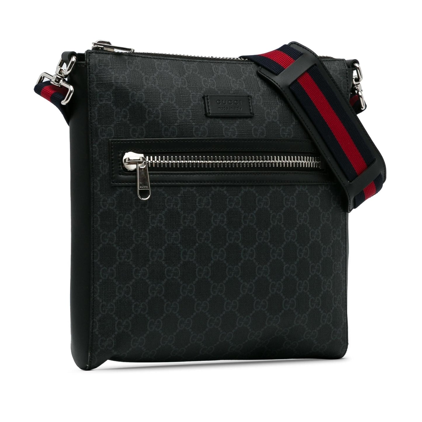 Gucci GG Supreme Messenger SHG-WOpgdu Canvas Black Medium Crossbody Bag
