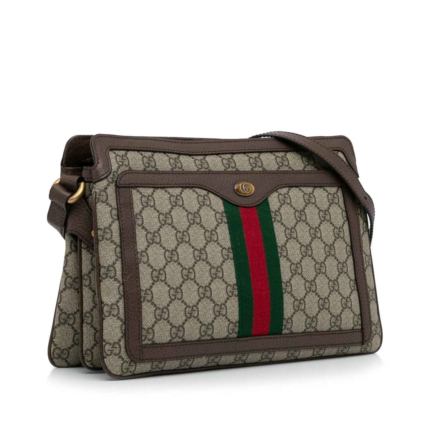Gucci GG Supreme Ophidia SHG-nsUvLt Canvas Brown Medium Crossbody Bag