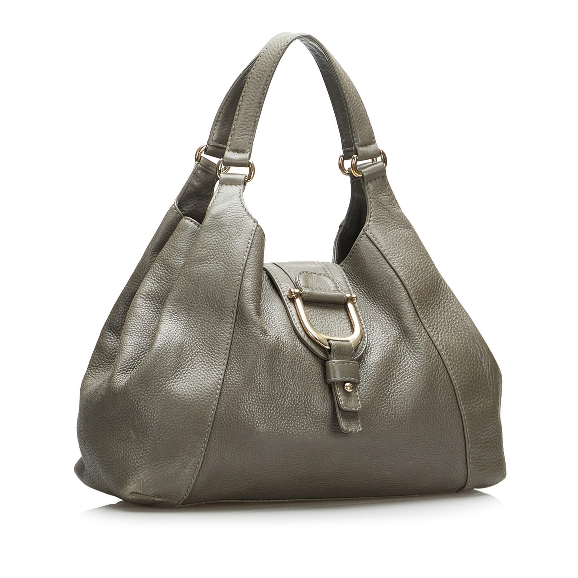 Gucci Greenwich SHG-Leuv6R Calf Grey Medium Tote Bag