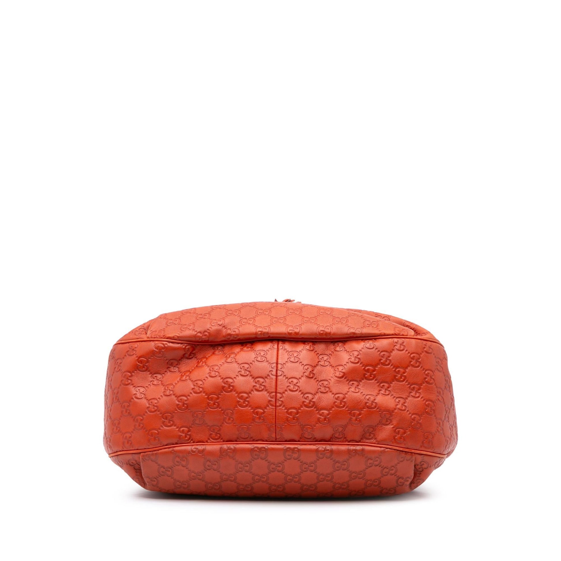 Gucci Guccissima Emily Calf Orange Medium Satchel Bag