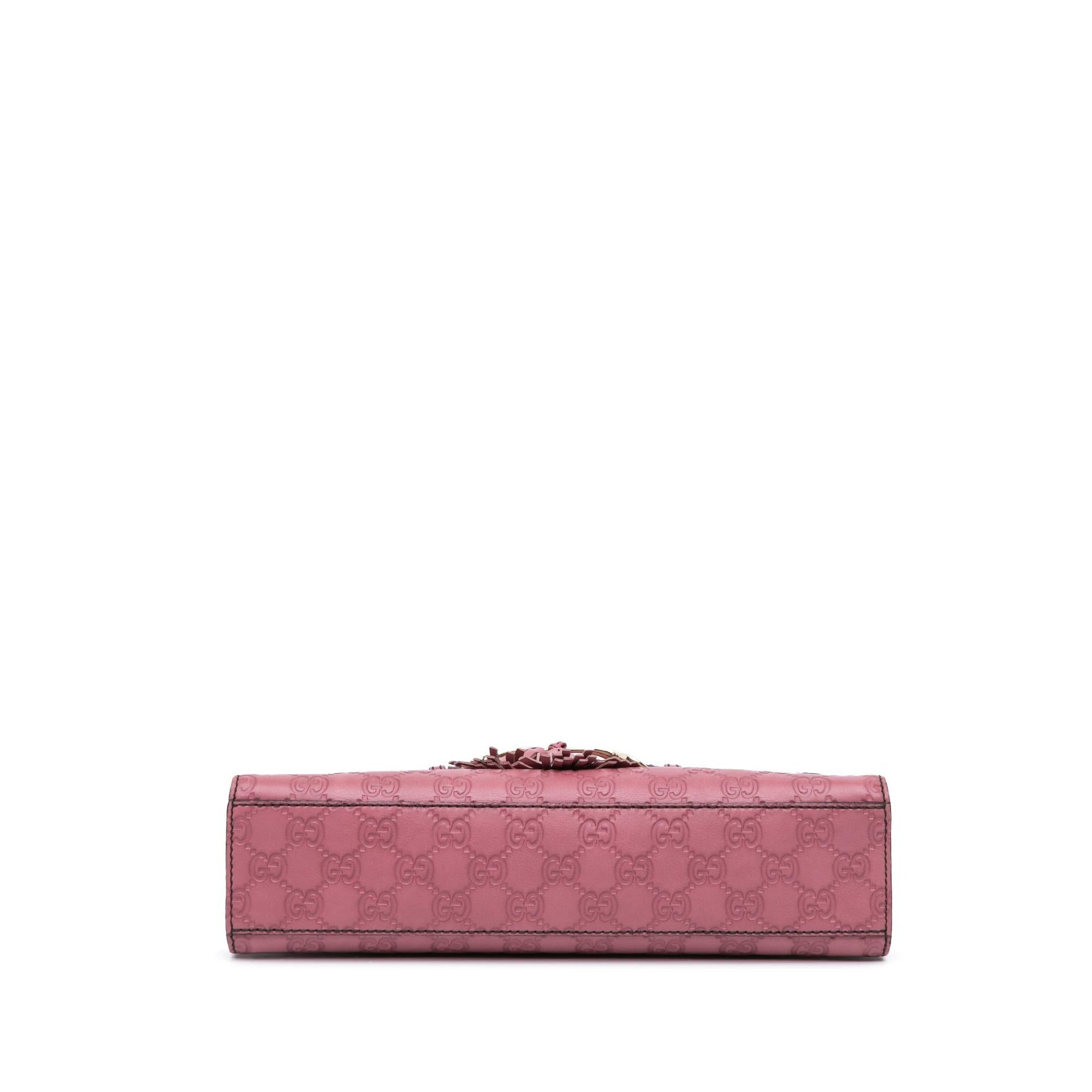 Gucci Guccissima Emily Calf Pink Medium Shoulder Bag Bag 1