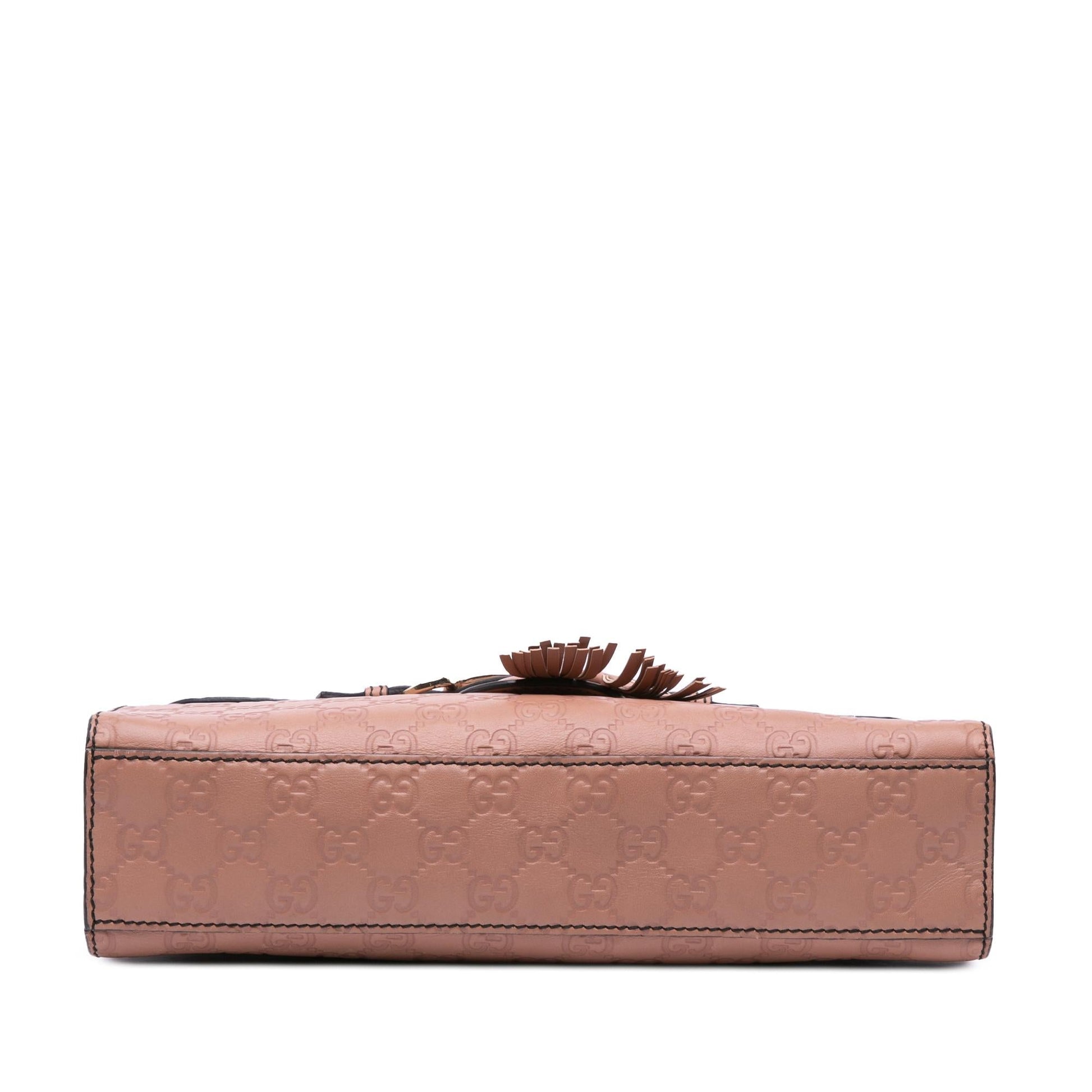 Gucci Guccissima Emily Calf Pink Medium Shoulder Bag Bag 3