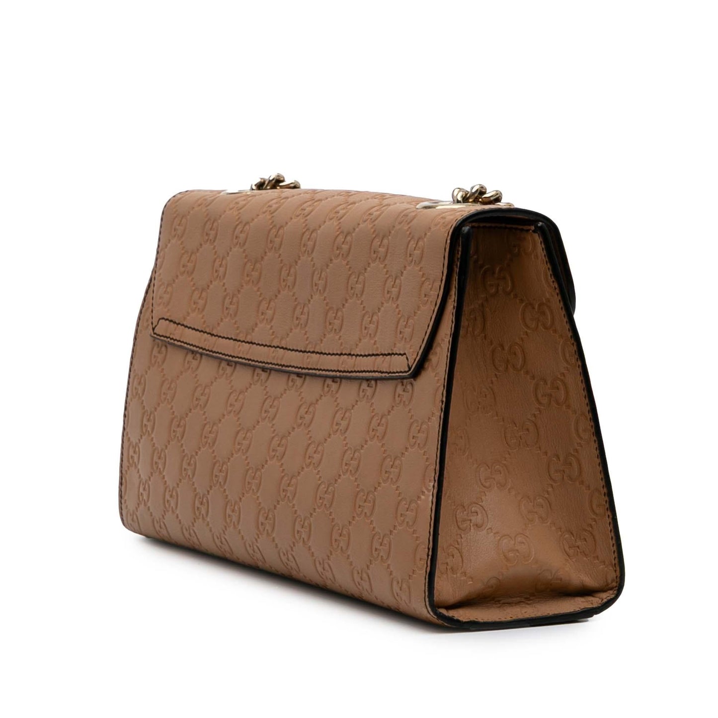 Gucci Guccissima Emily Calf Brown Medium Shoulder Bag