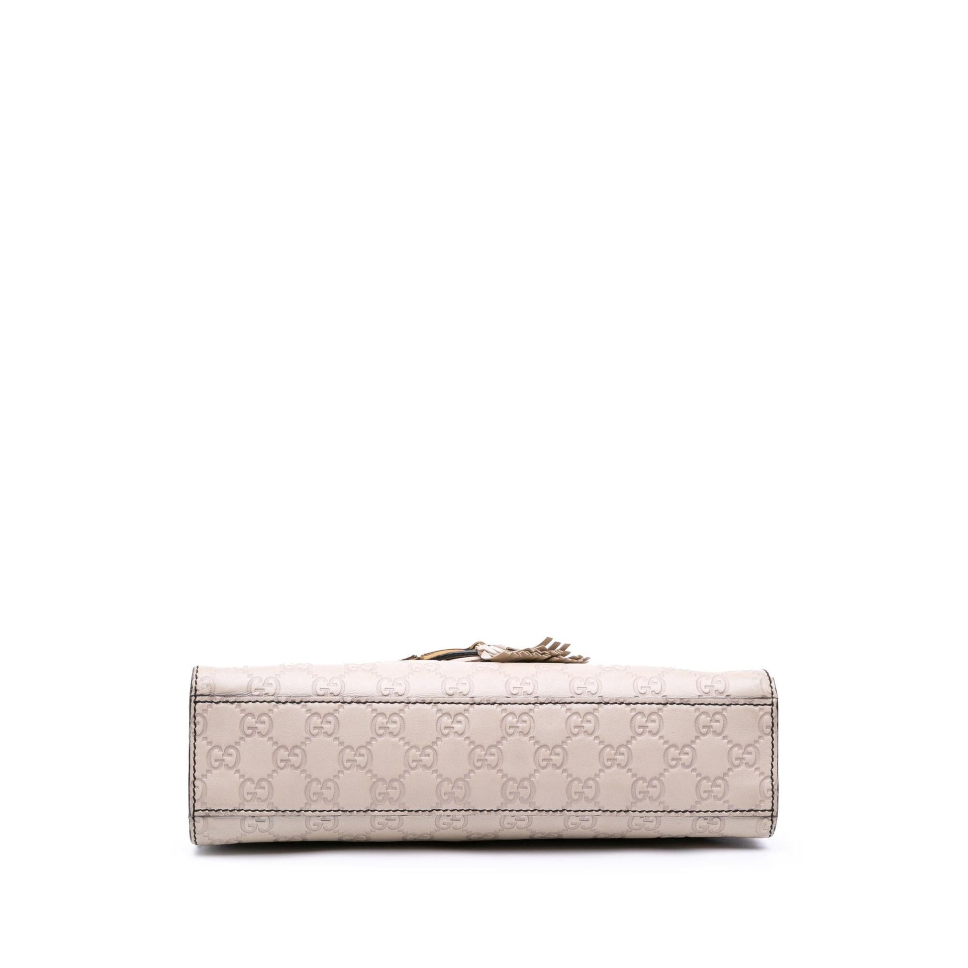 Gucci Guccissima Emily Calf White Medium Shoulder Bag