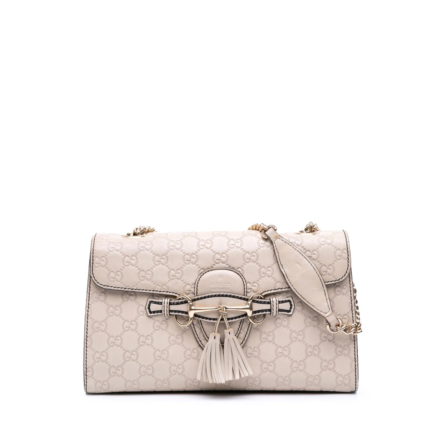 Gucci Guccissima Emily Calf White Medium Shoulder Bag Bag 7