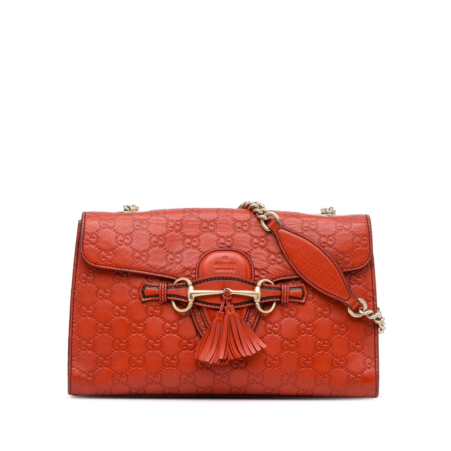 Gucci Guccissima Emily SHG-n7DBTb Calf Orange Medium Shoulder Bag