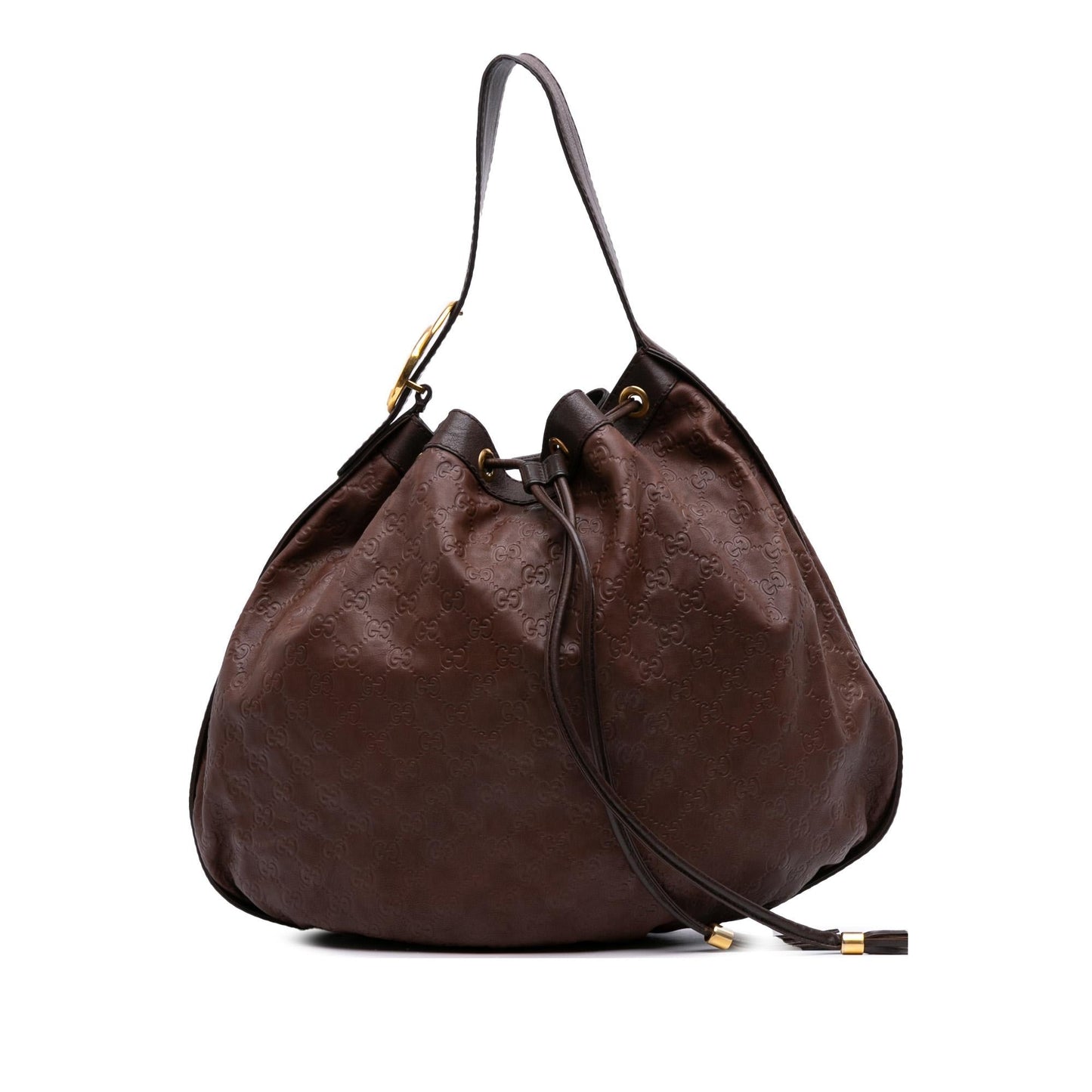 Gucci Guccissima Interlocking Icon Drawstring Medium Jewelry