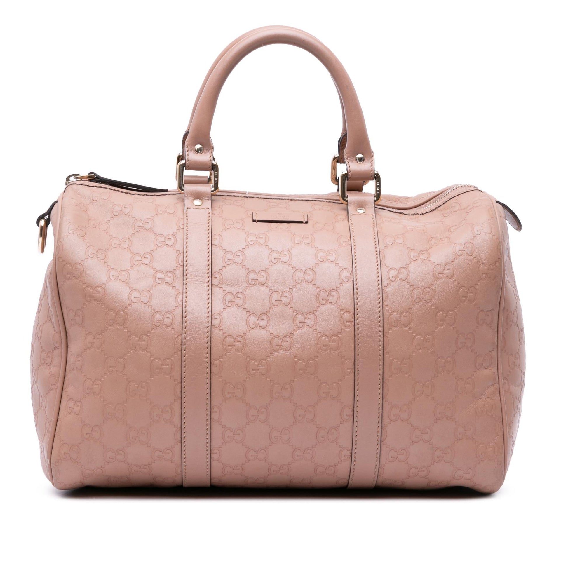 Gucci Guccissima Joy Boston Calf Pink Medium Satchel Bag