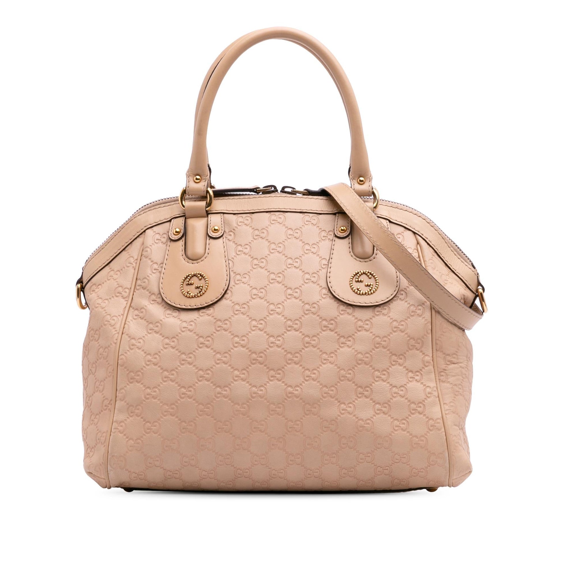 Gucci Guccissima Scarlett Calf Brown Medium Satchel Bag Satchel 1