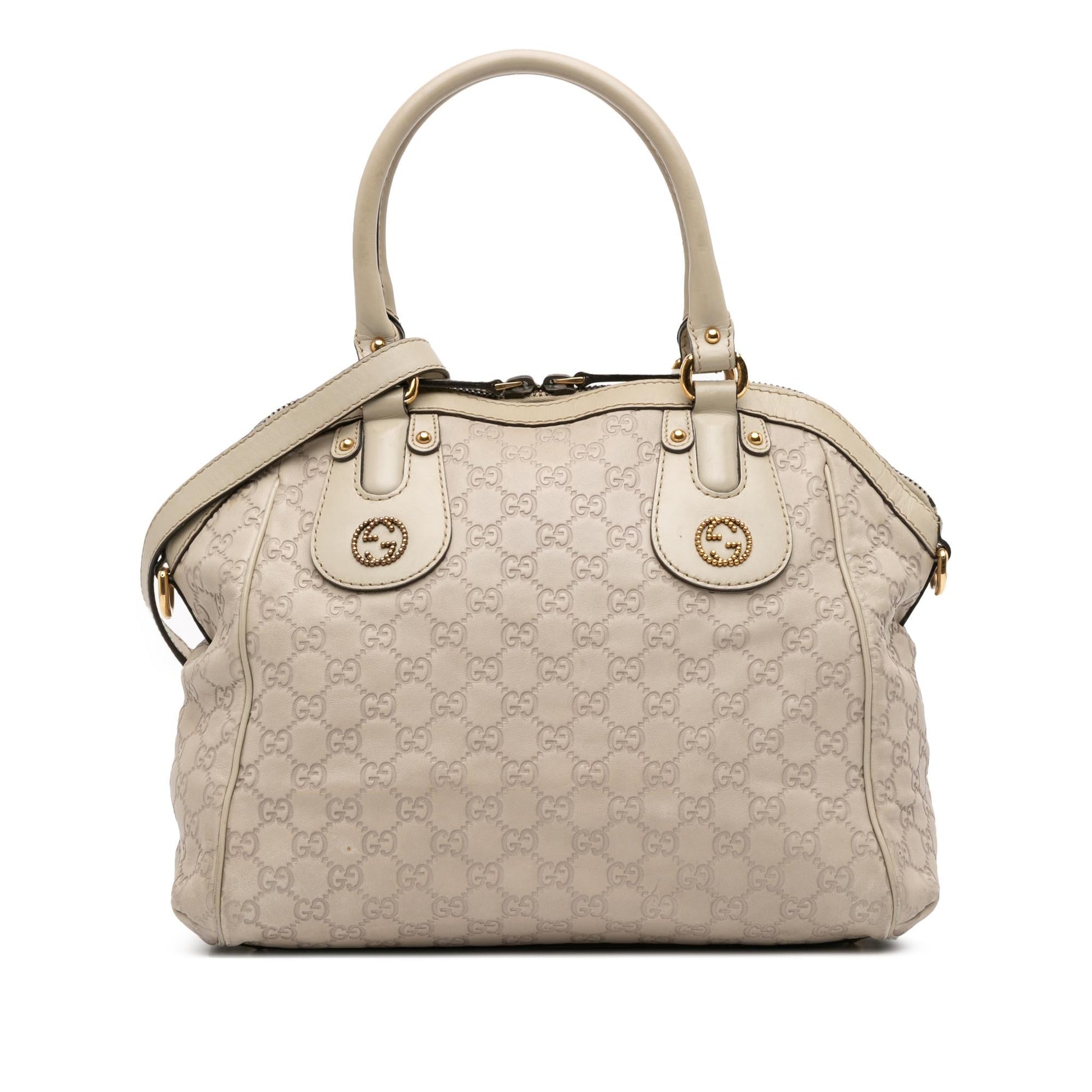 Gucci Guccissima Scarlett Medium Travel Bag Satchel 4