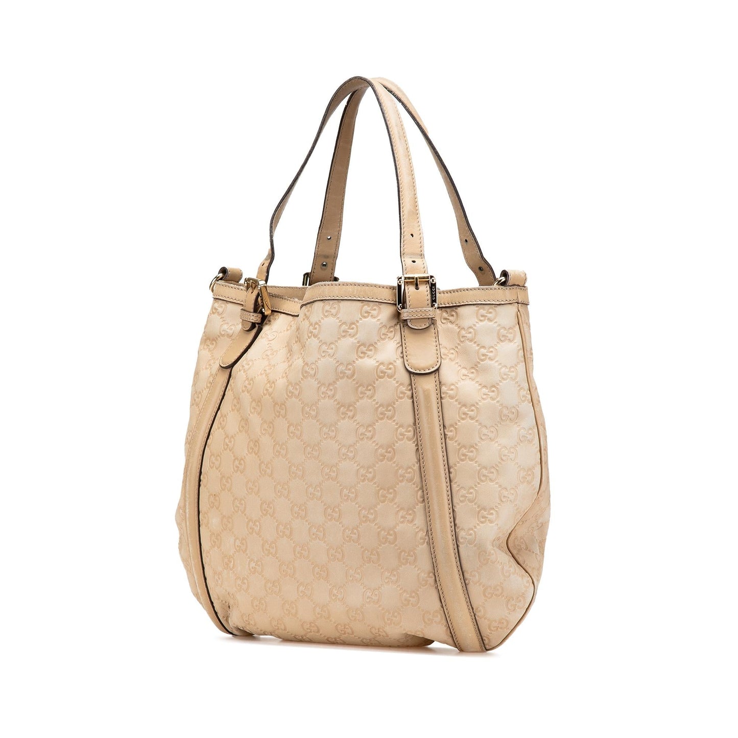 Gucci Guccissima Web Britt Calf Brown Medium Satchel Bag