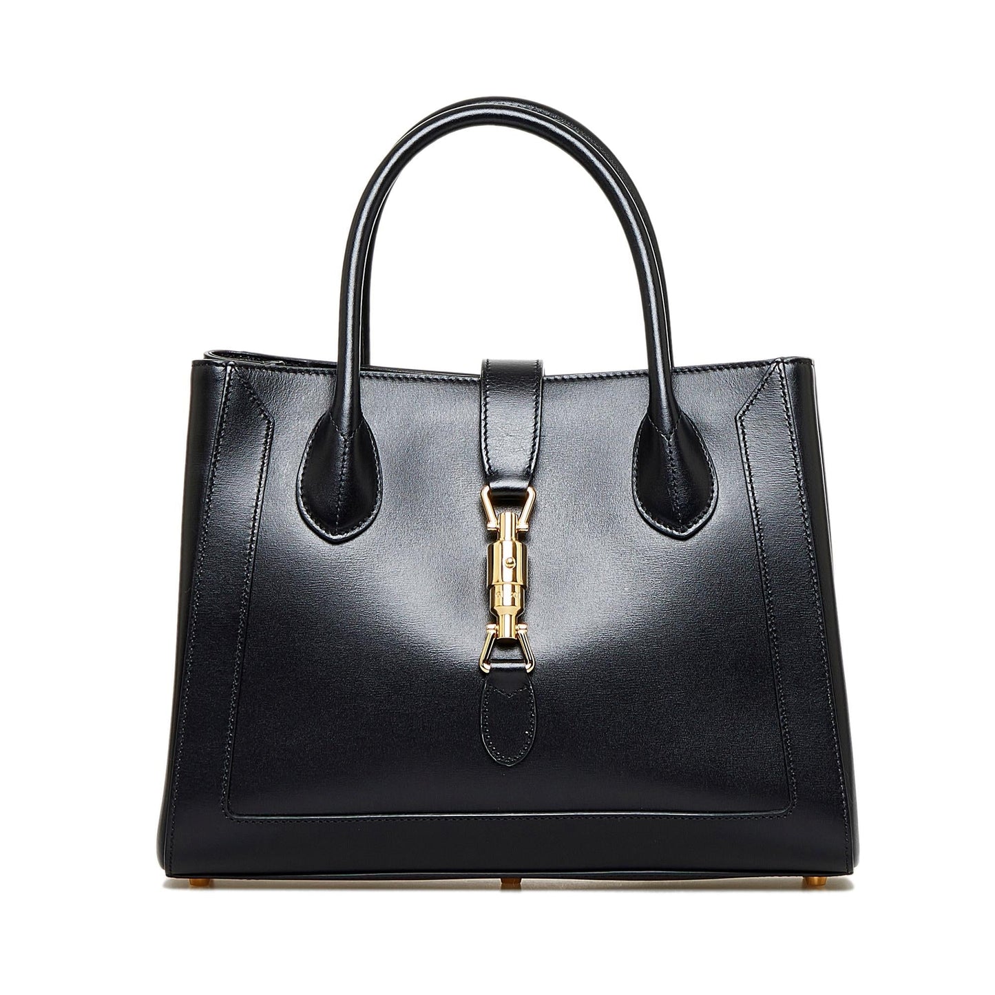 Gucci Jackie SHG-FH0zVv Calf Black Medium Satchel Bag