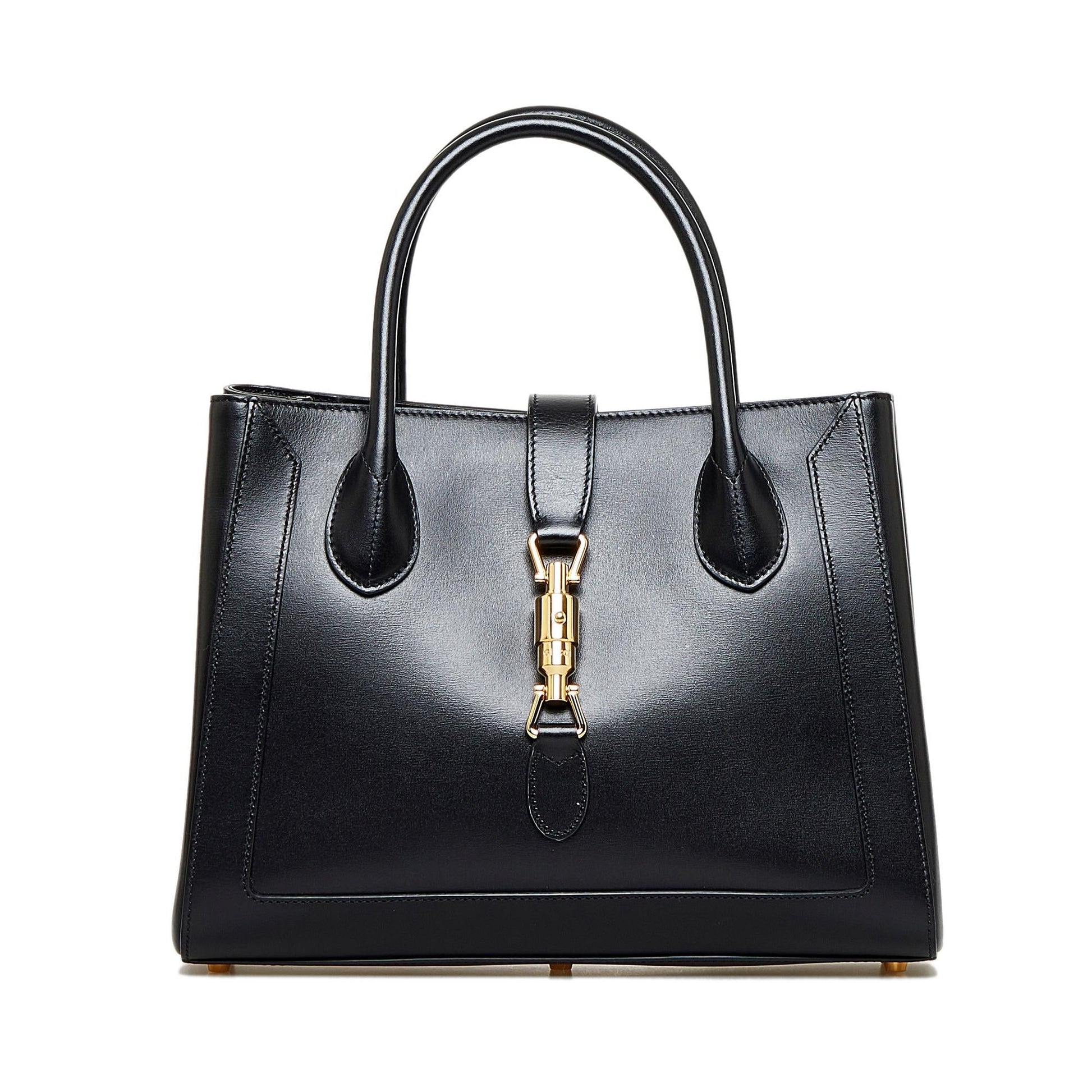 Gucci Jackie SHG-FH0zVv Calf Black Medium Satchel Bag