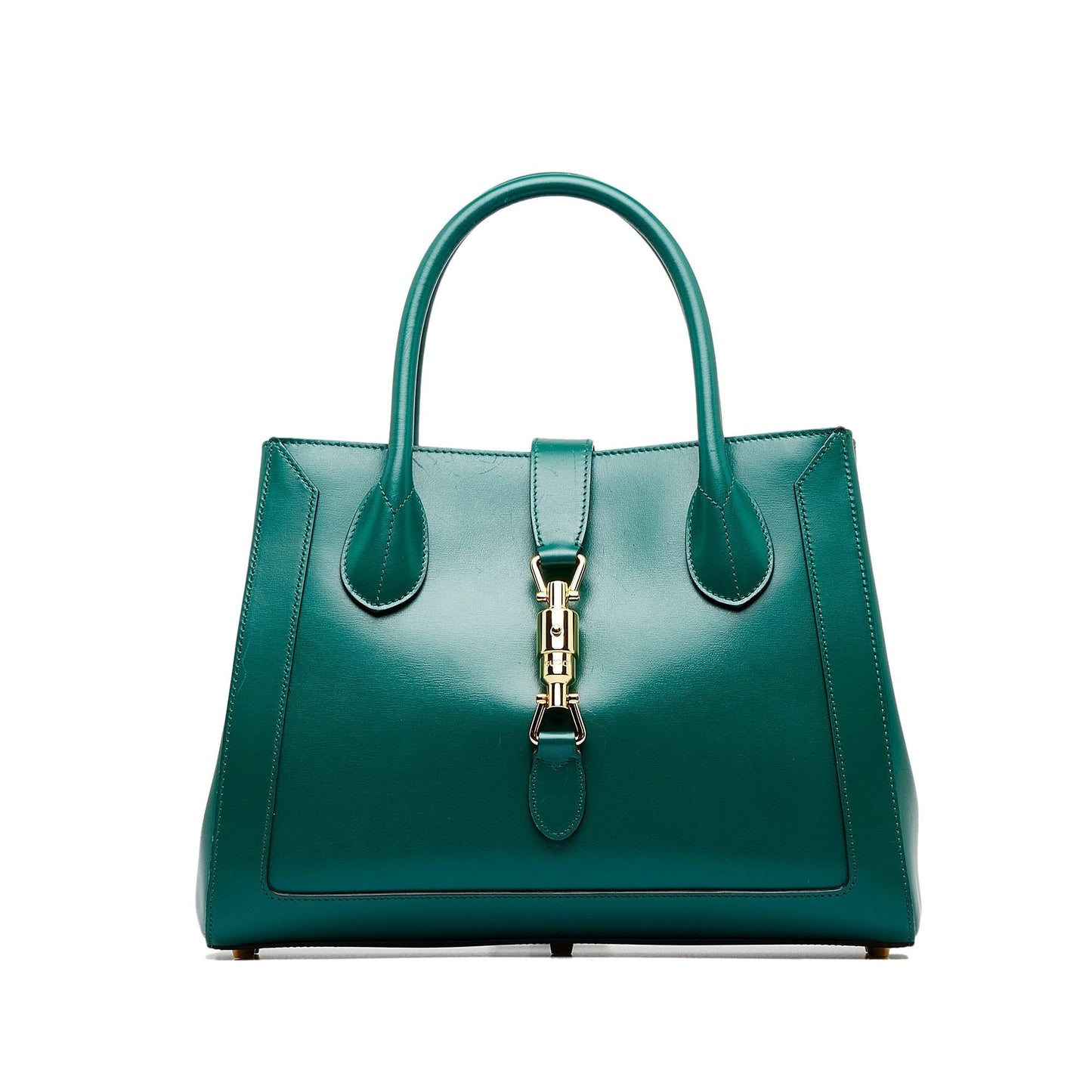 Gucci Jackie SHG-cCFMui Calf Green Medium Satchel Bag