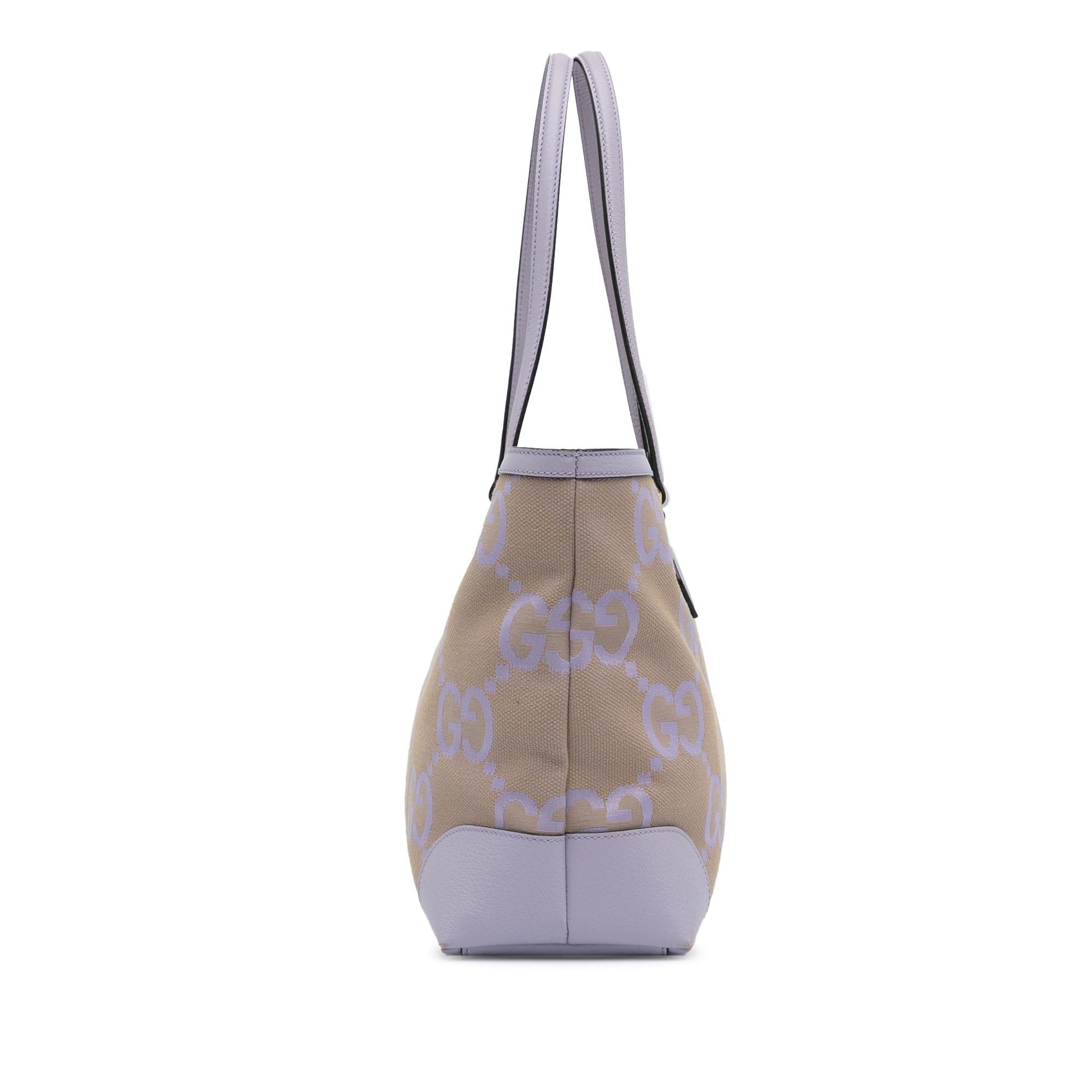 Gucci Jumbo GG Ophidia SHG-TCZVwF Canvas Calf Medium Tote Bag