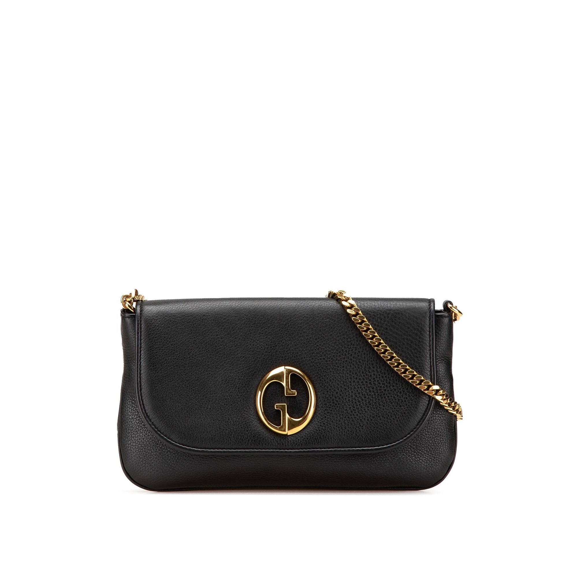 Gucci Leather Chain Medium Shoulder Bag