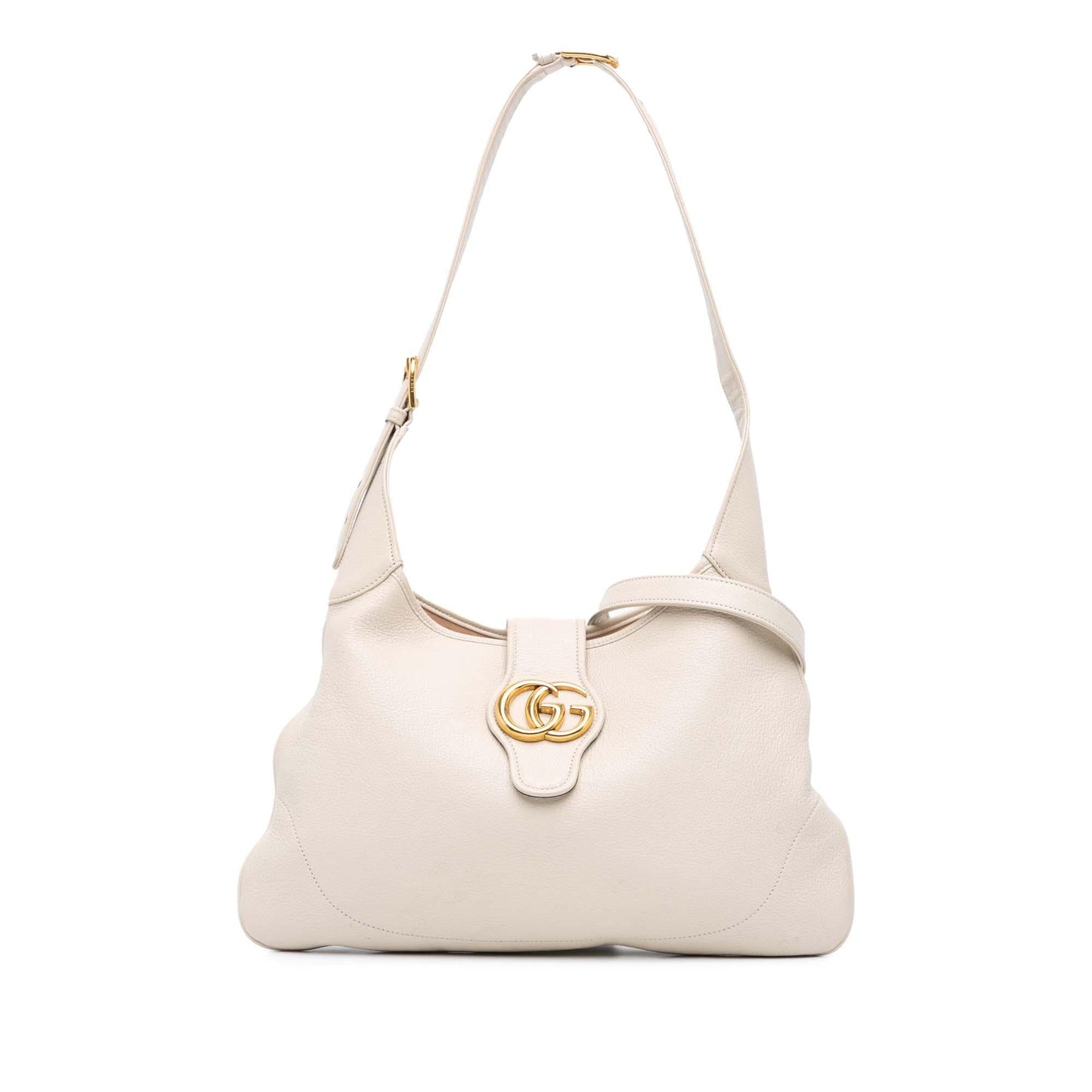 Gucci Aphrodite Leather Calf White Medium Crossbody Bag