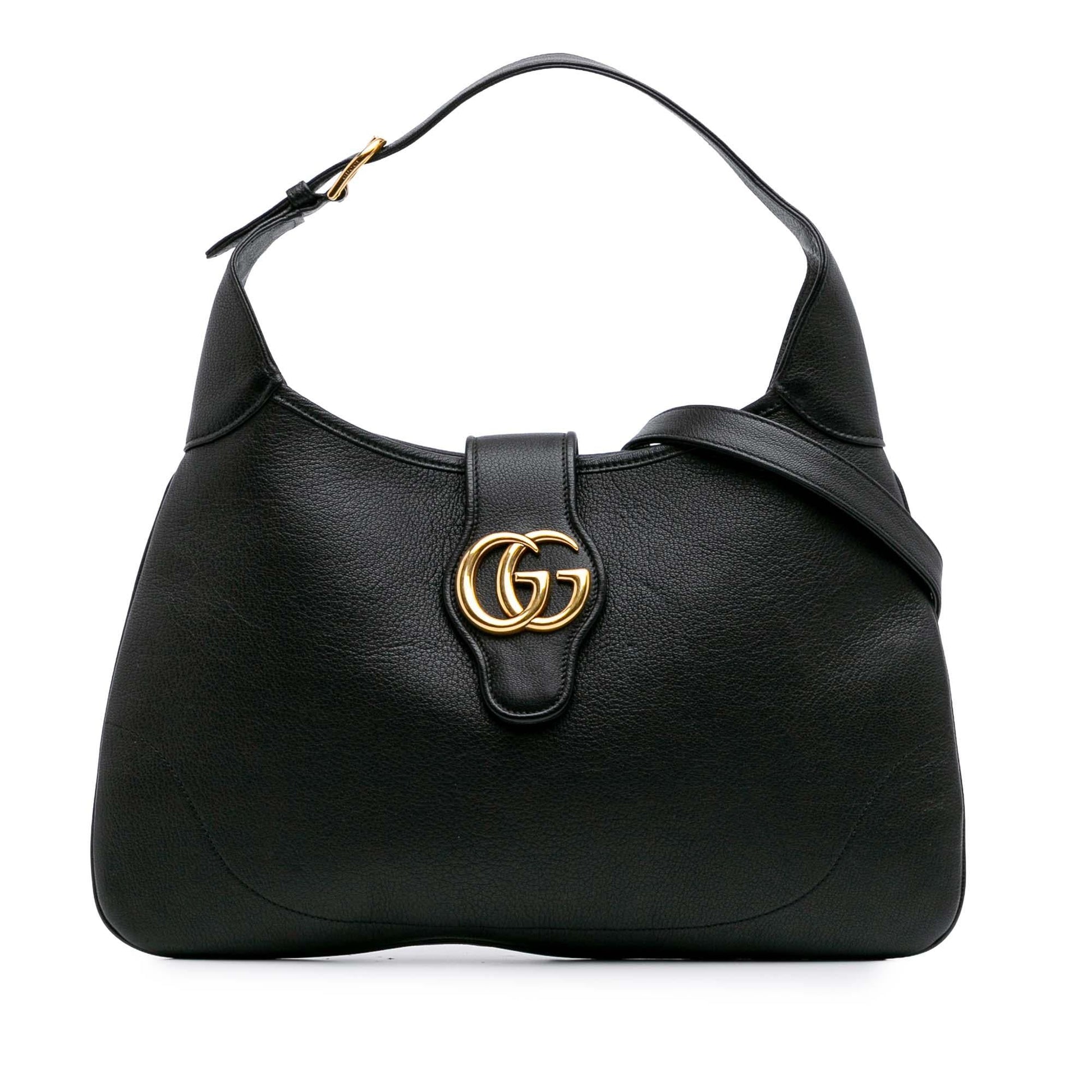 Gucci Aphrodite Leather Calf Black Medium Satchel Bag Satchel 1