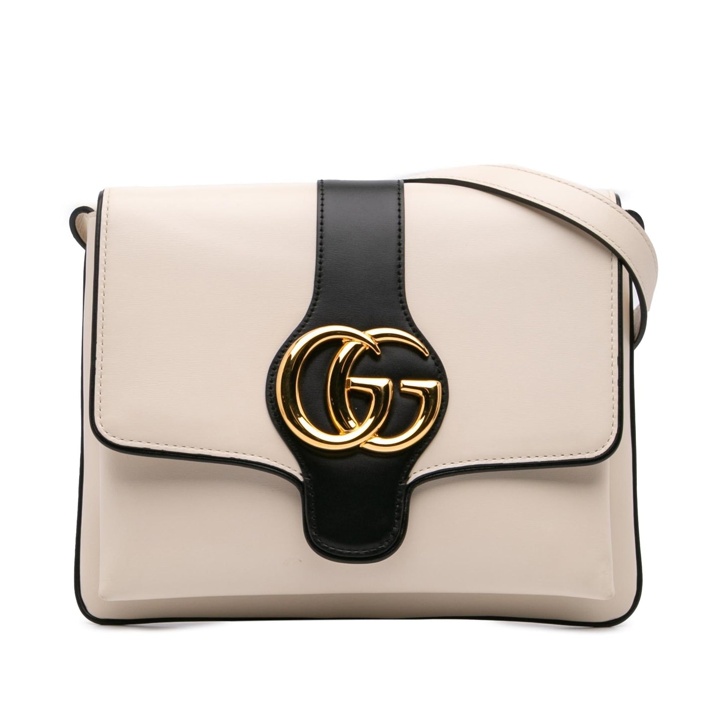 Gucci Arli Leather Calf White Medium Crossbody Bag