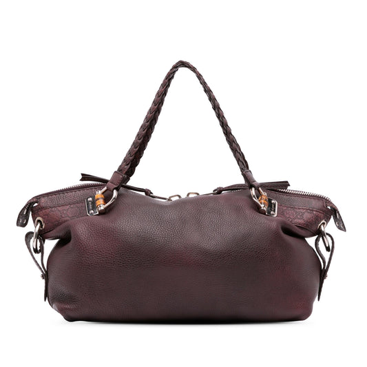 Gucci Bamboo Bar Leather Calf Medium Tote Bag