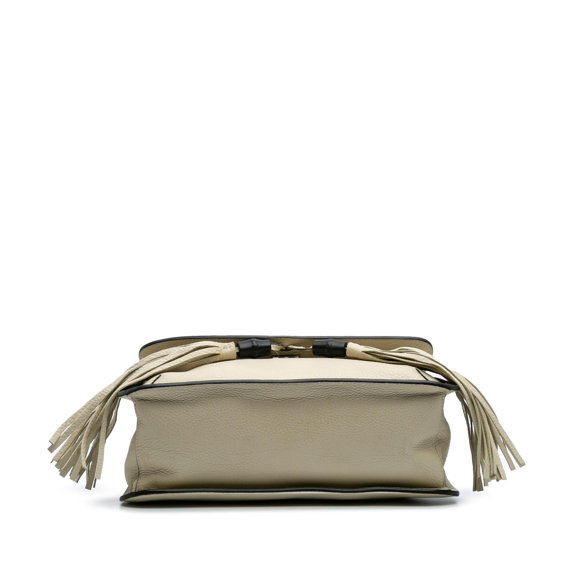 Gucci Bamboo Daily Leather Calf Brown Medium Crossbody Bag Crossbody 3
