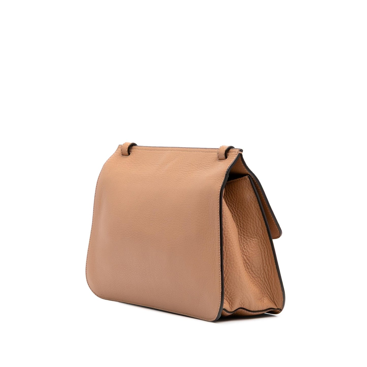 Gucci Bamboo Daily Leather Calf Brown Medium Crossbody Bag Crossbody 4