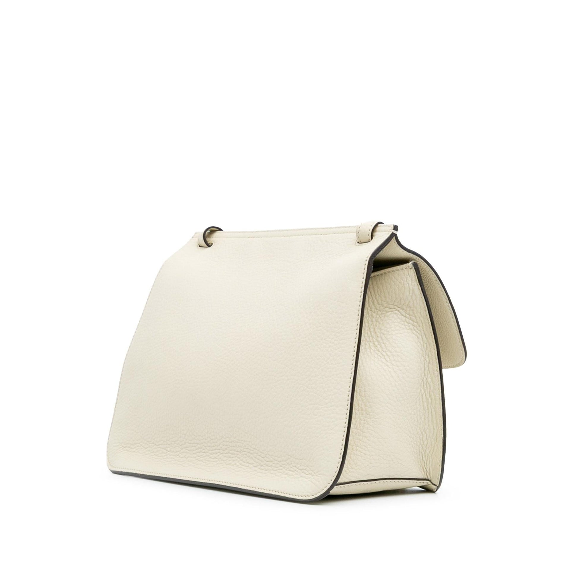 Gucci Bamboo Daily Leather Calf Brown Medium Crossbody Bag Crossbody 5