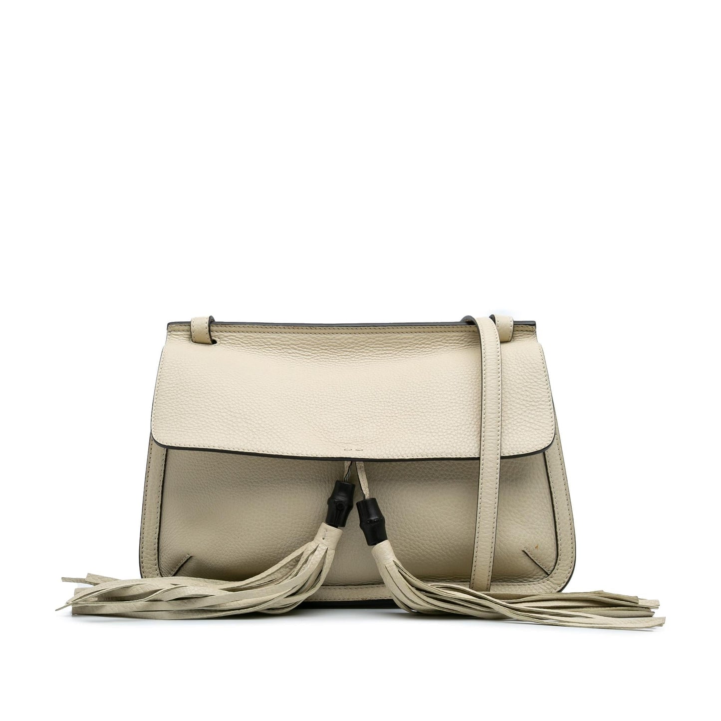 Gucci Bamboo Daily Leather Calf Brown Medium Crossbody Bag Crossbody 7