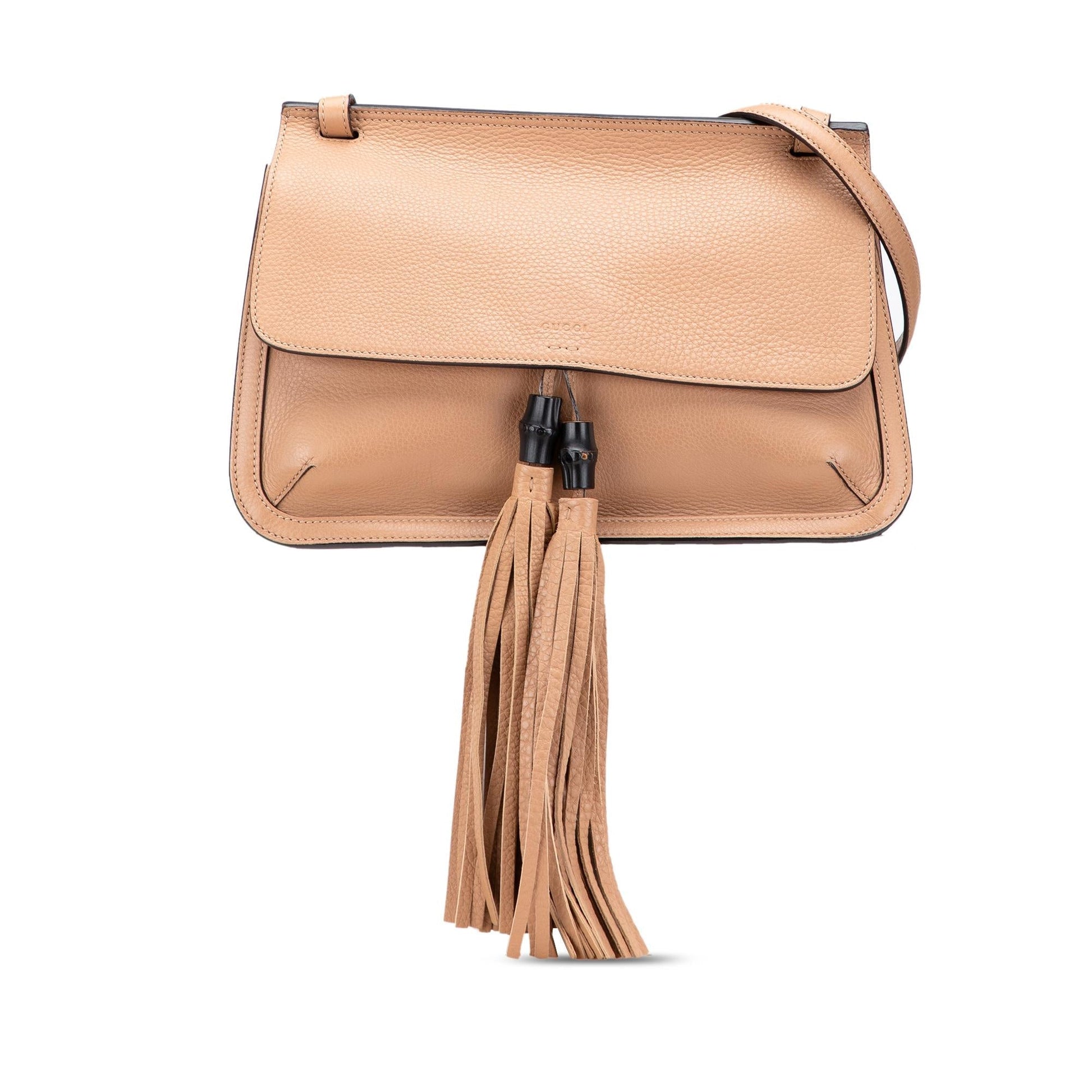 Gucci Bamboo Daily Leather Medium Crossbody Bag Crossbody 8